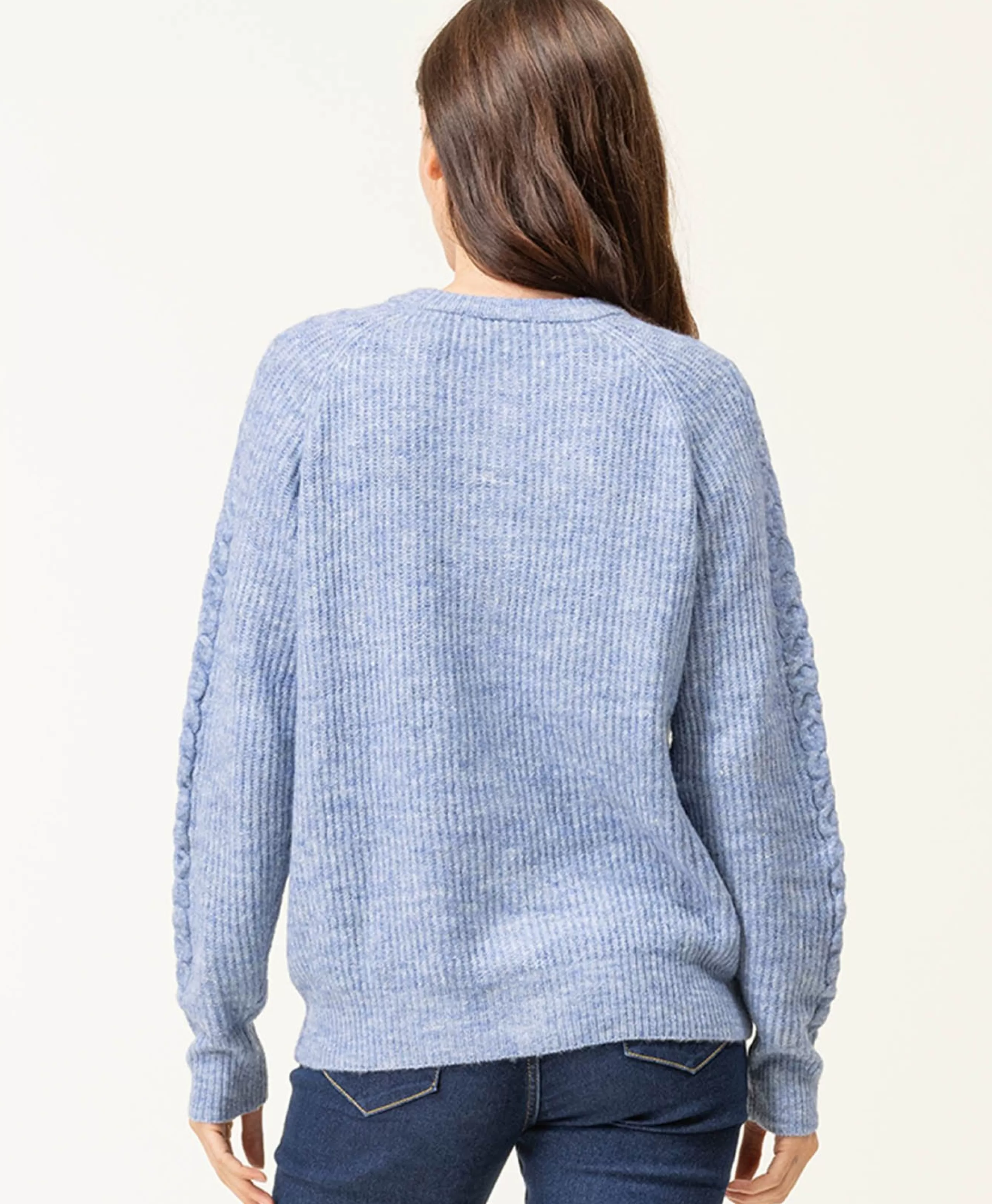 CARDIGAN TRICOT BLEU DELAVE GIPAK*Terre de Marins New