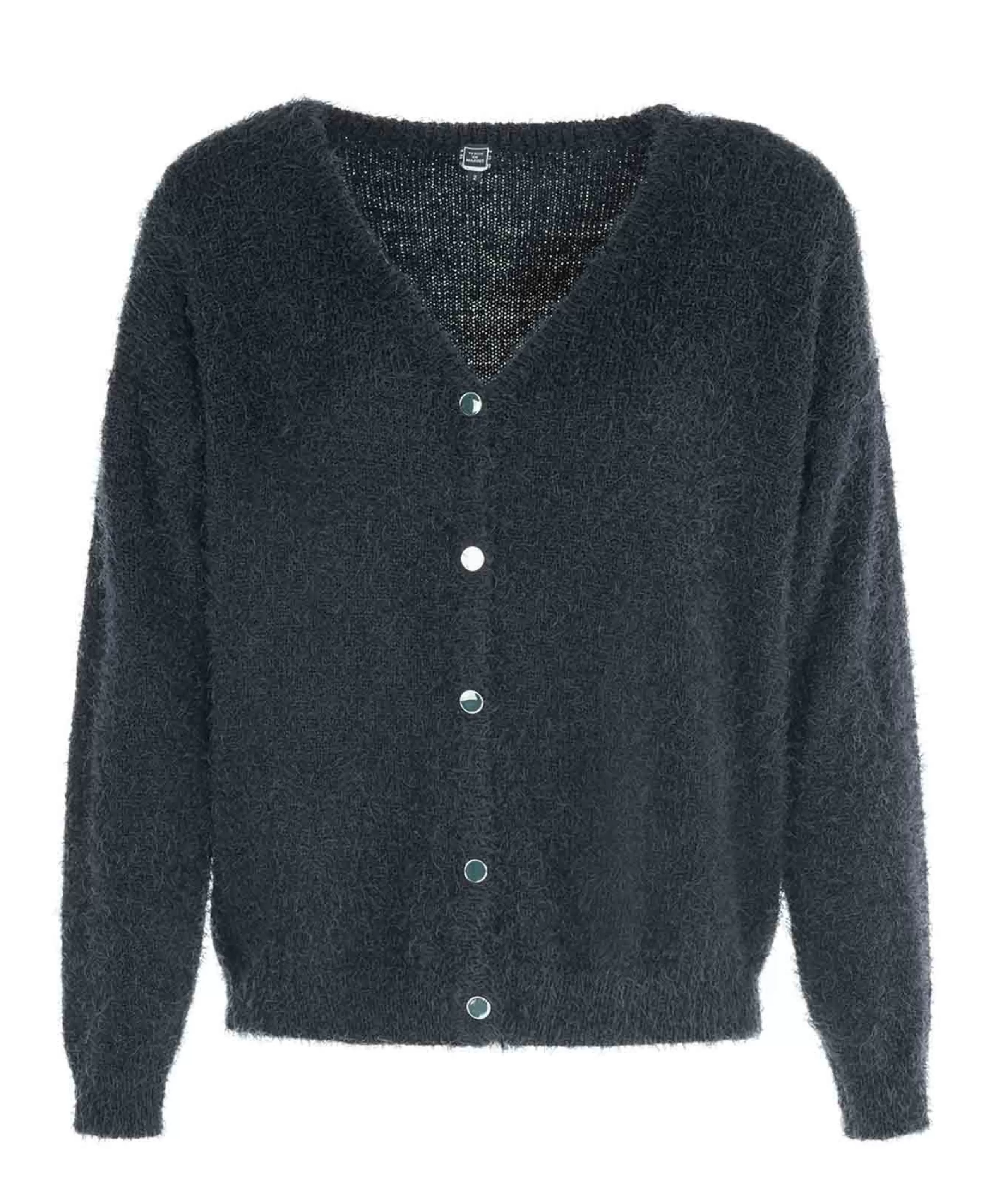 CARDIGAN TRICOT BLEU NUIT HISSER*Terre de Marins Online