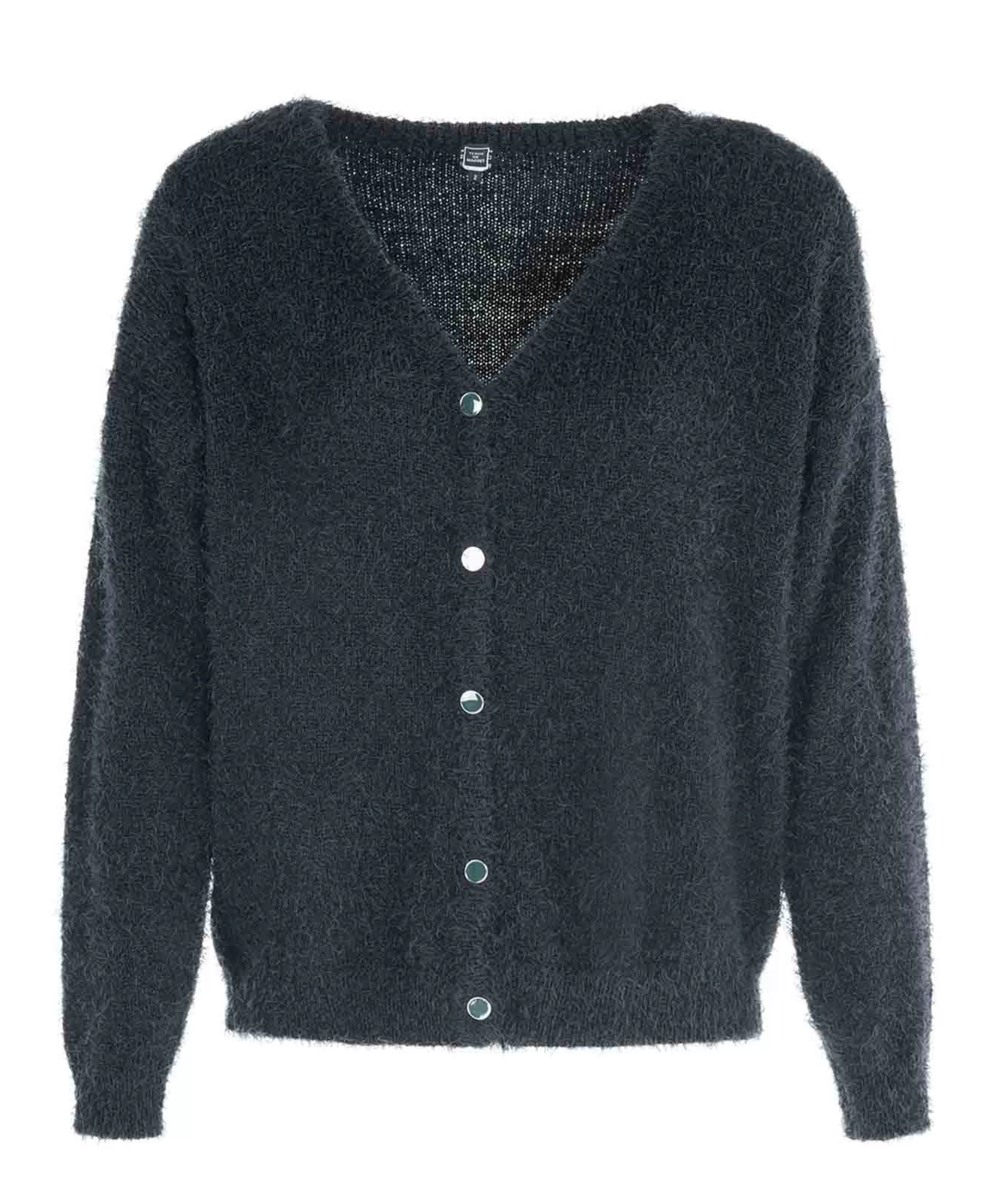CARDIGAN TRICOT BLEU NUIT HISSER*Terre de Marins Online