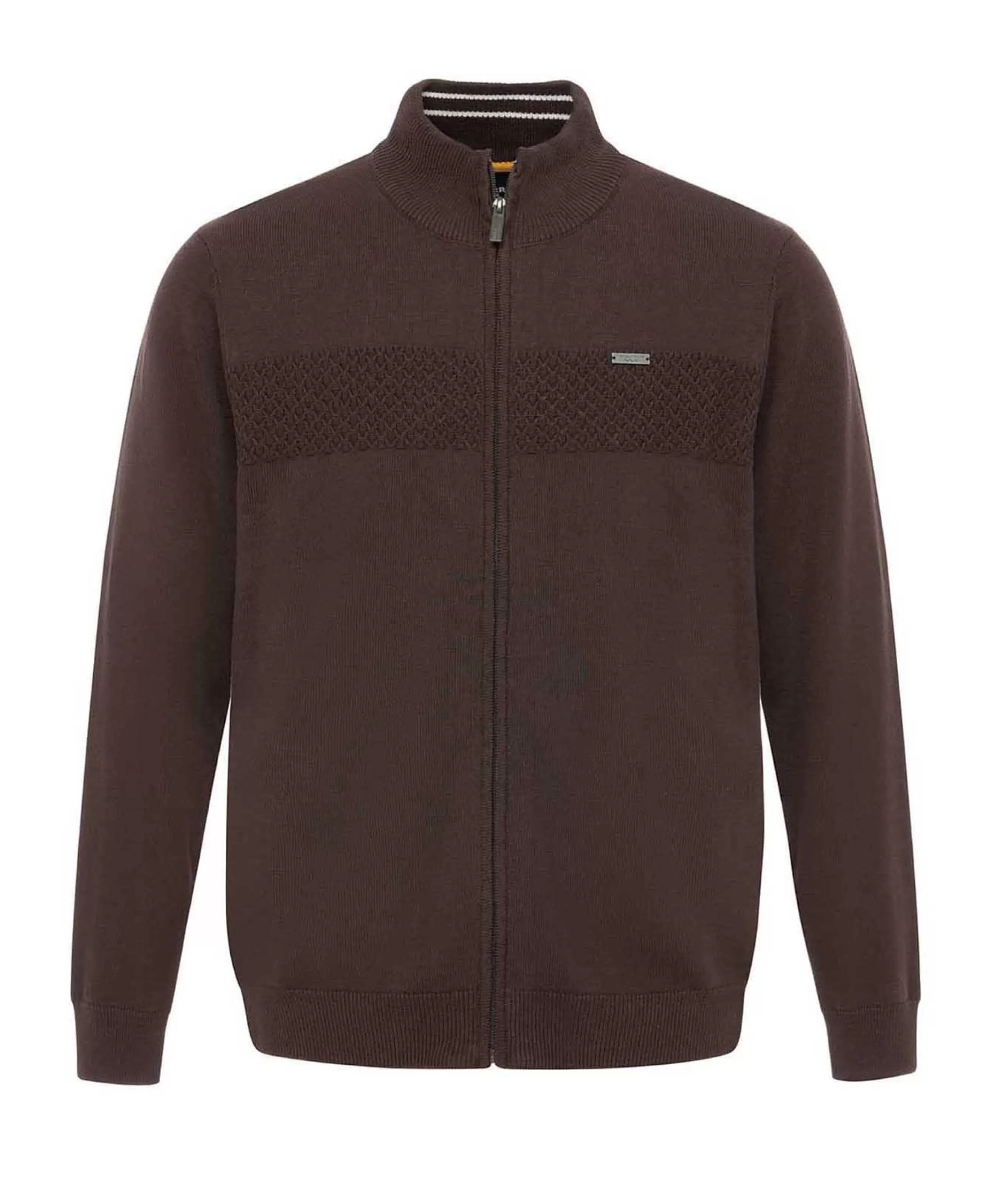 CARDIGAN TRICOT CHOCOLAT ITARO*Terre de Marins Discount