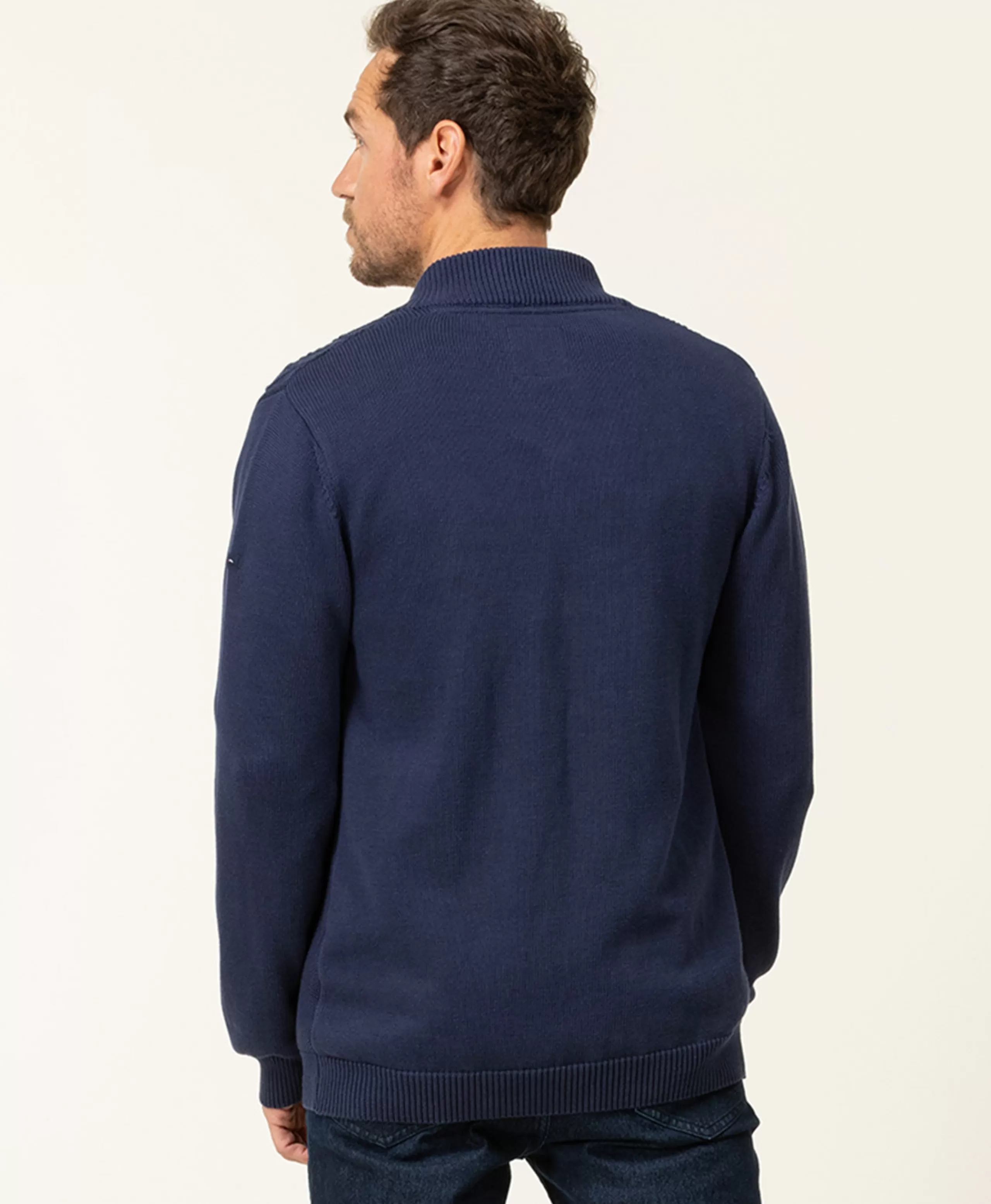 CARDIGAN TRICOT INDIGO GORSA*Terre de Marins Discount