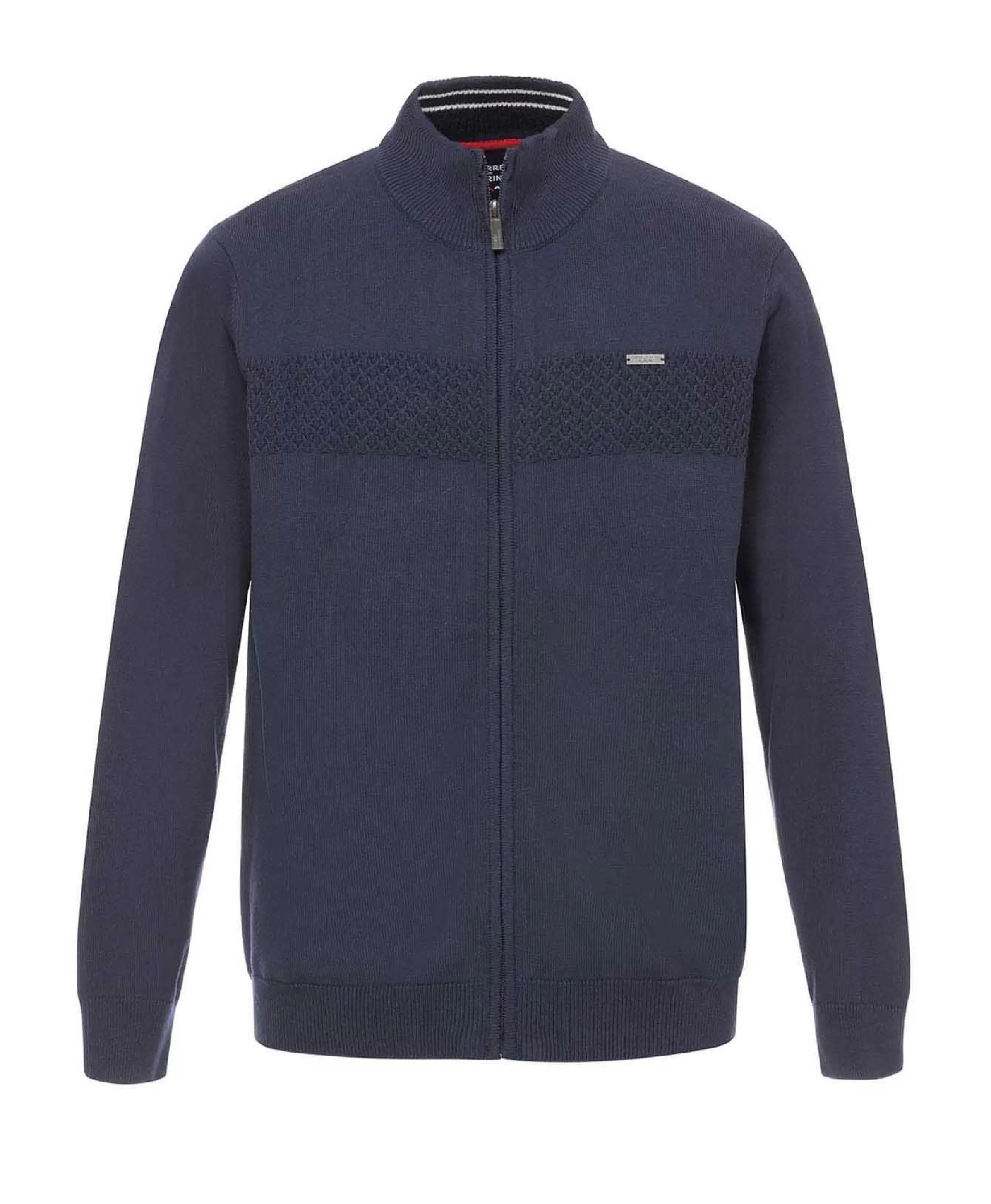 CARDIGAN TRICOT INDIGO ITARO*Terre de Marins Sale