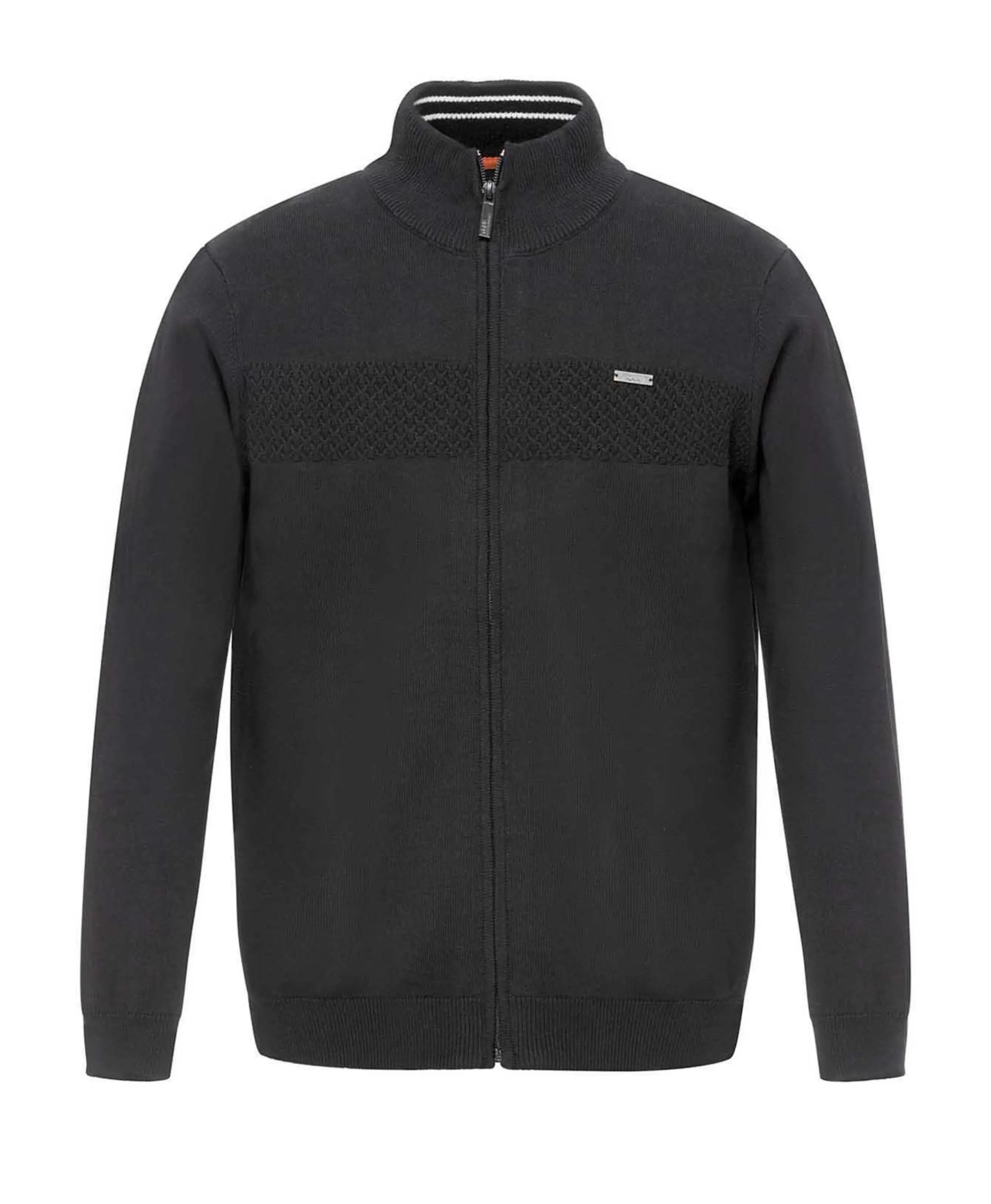 CARDIGAN TRICOT NOIR ITARO*Terre de Marins Clearance