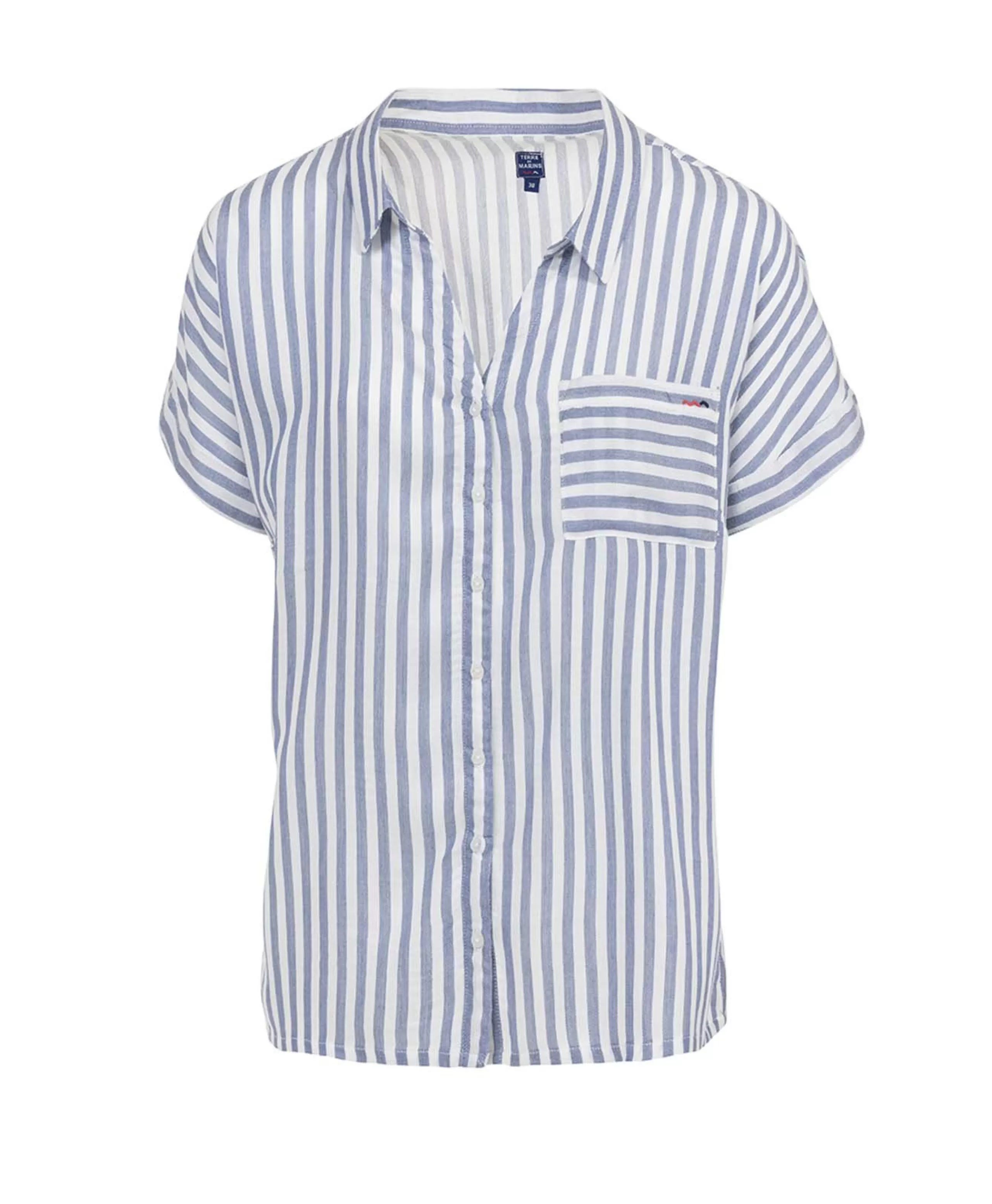 CHEMISE CHEMISIER MC RAYE ELIOTY*Terre de Marins Discount