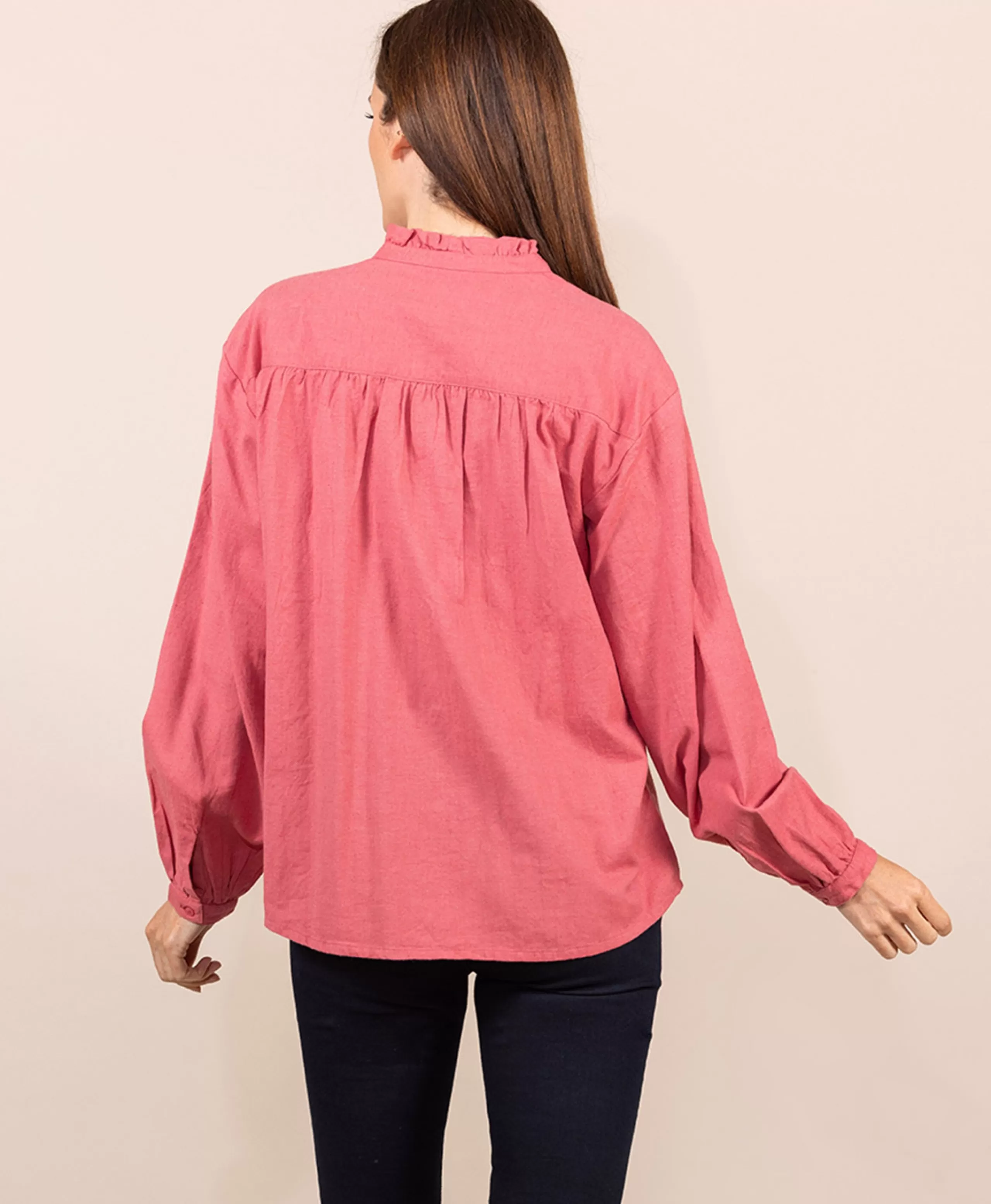 CHEMISE CHEMISIER ML BOIS DE ROSE CARVIE*Terre de Marins Shop