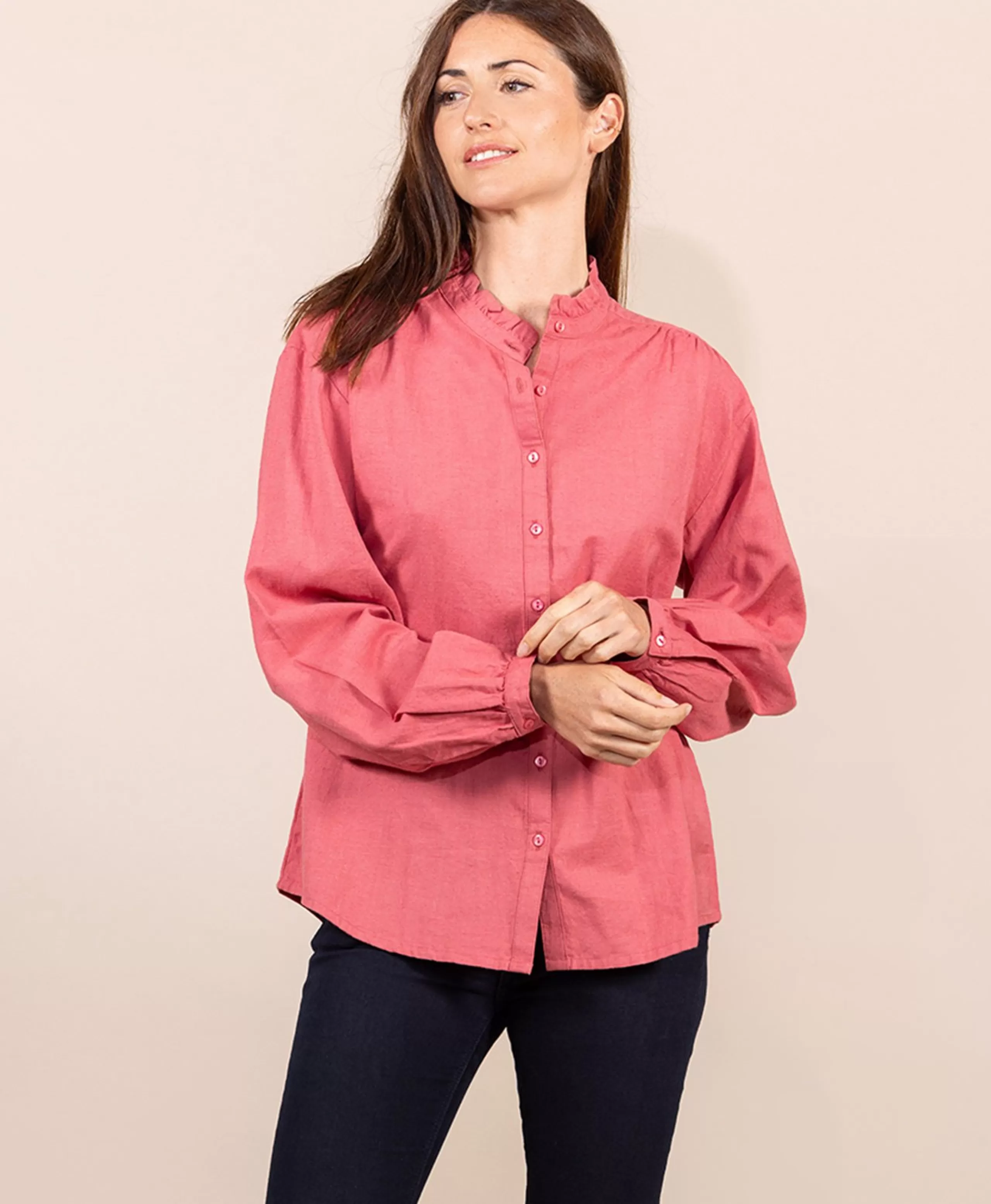 CHEMISE CHEMISIER ML BOIS DE ROSE CARVIE*Terre de Marins Shop