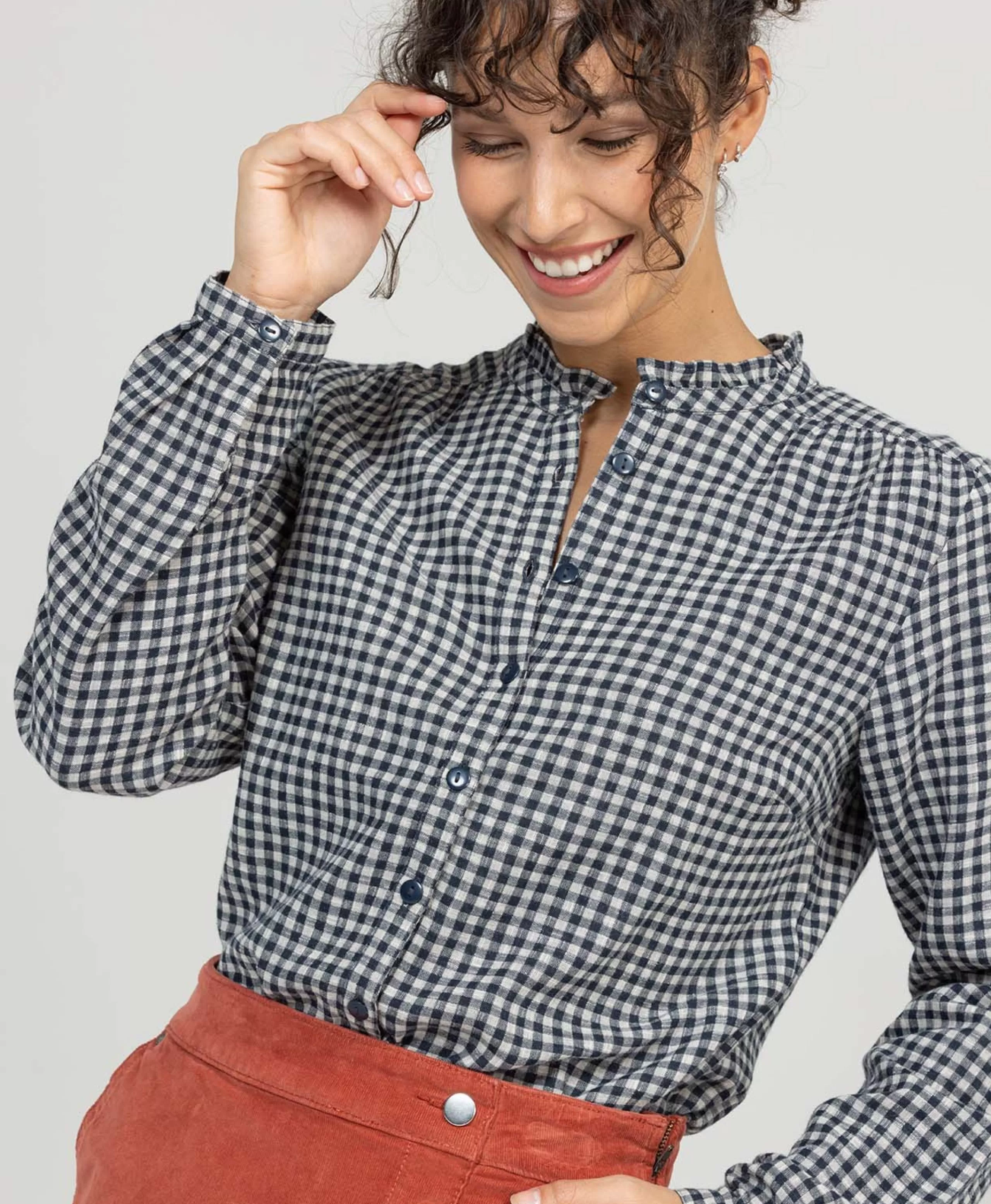 CHEMISE CHEMISIER ML CARREAUX BACONY*Terre de Marins Discount