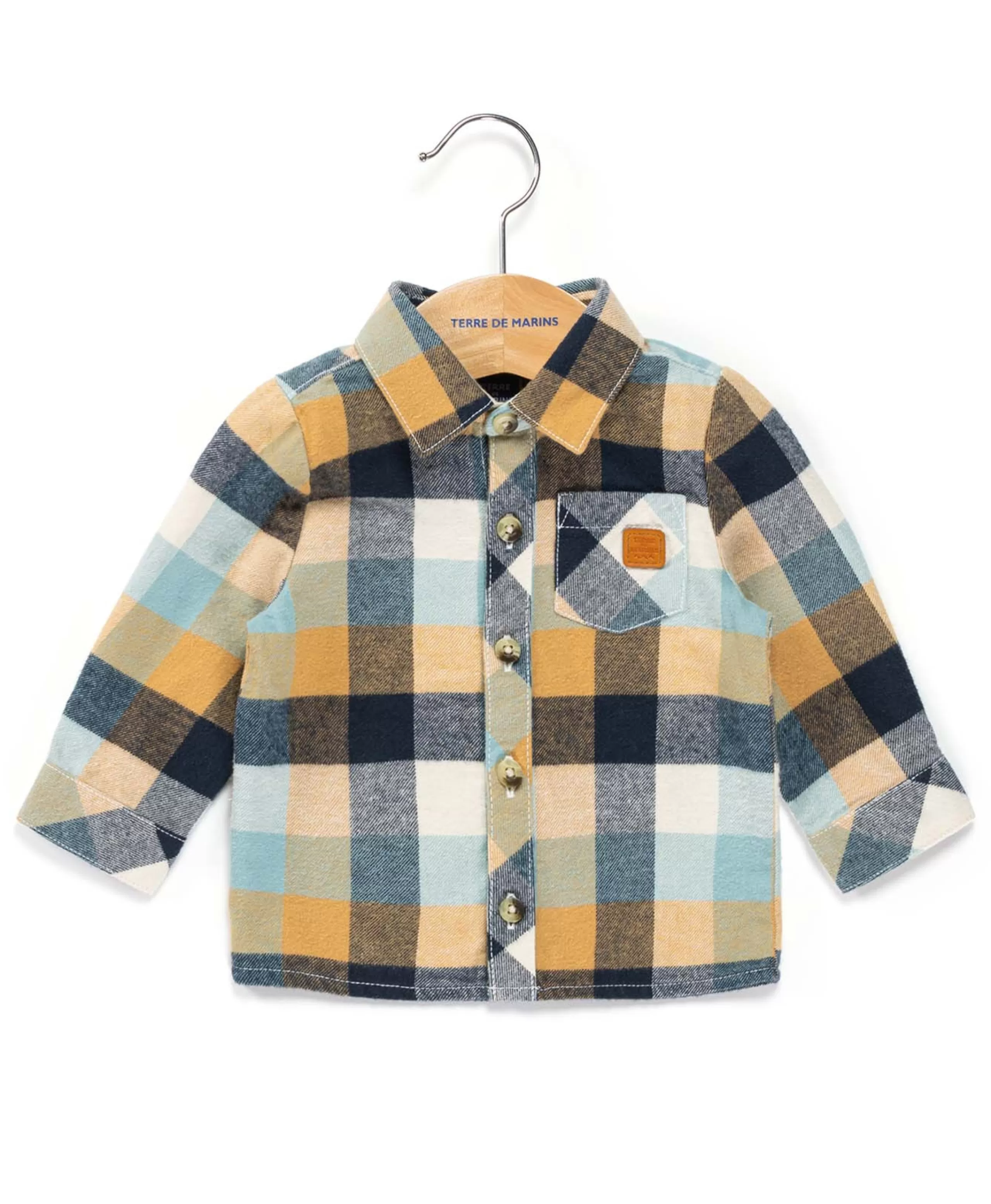CHEMISE CHEMISIER ML CARREAUX CALEB*Terre de Marins Outlet