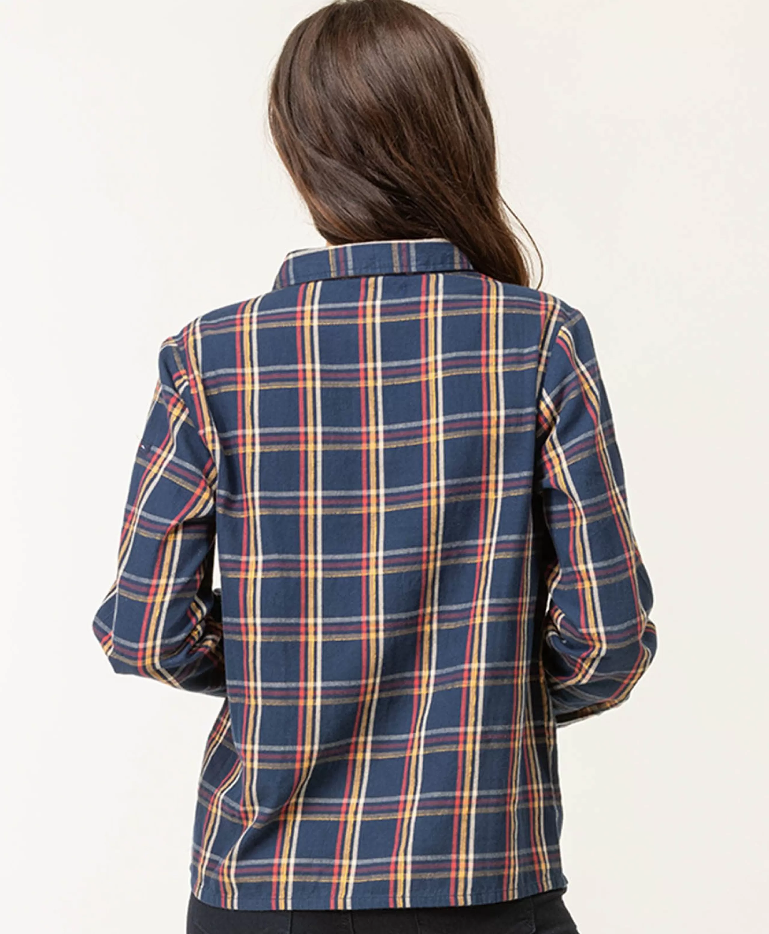CHEMISE CHEMISIER ML CARREAUX INDIGO CELOSIE*Terre de Marins Best