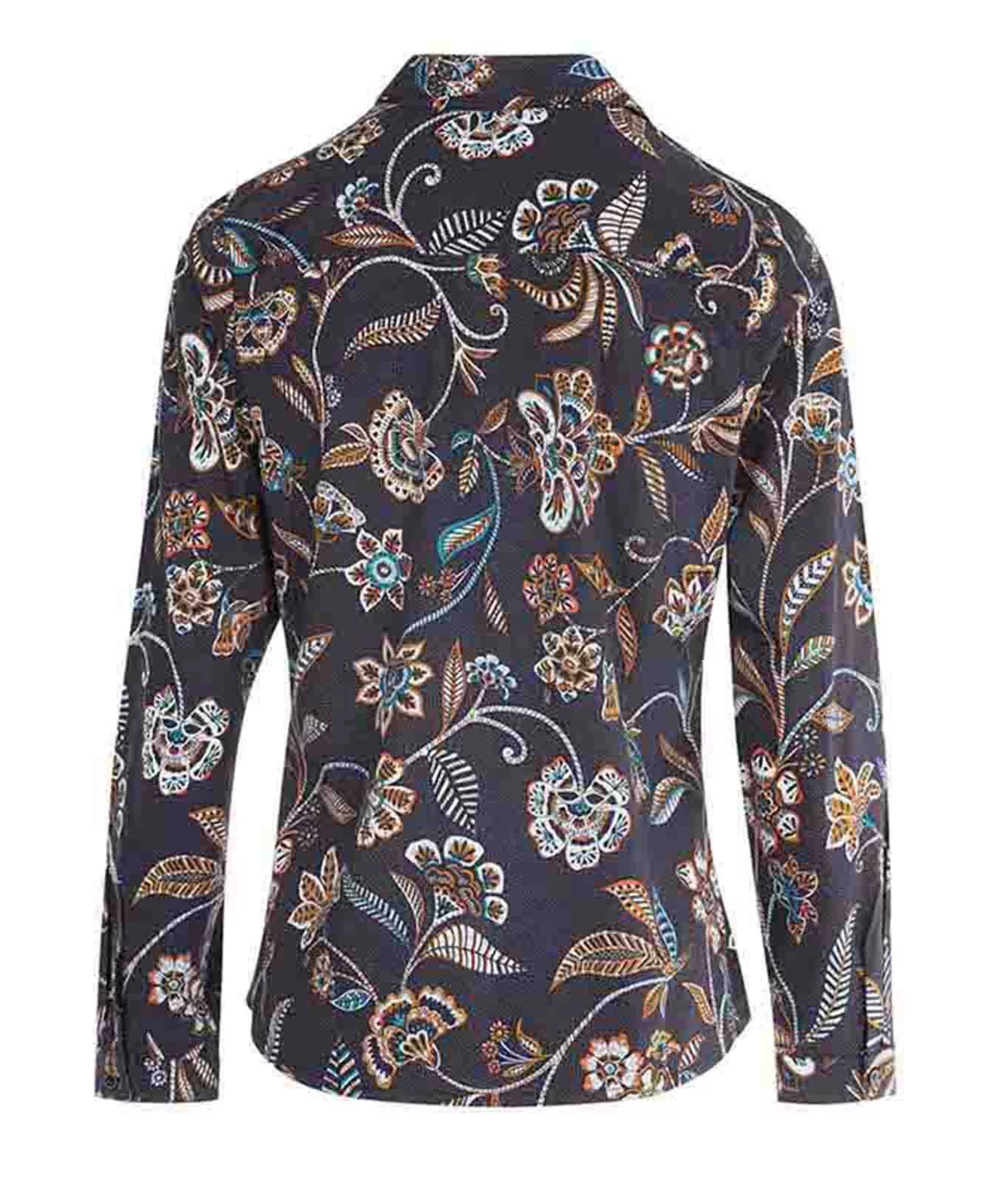 CHEMISE CHEMISIER ML IMPRIME BLEU NUIT GISEL*Terre de Marins Store