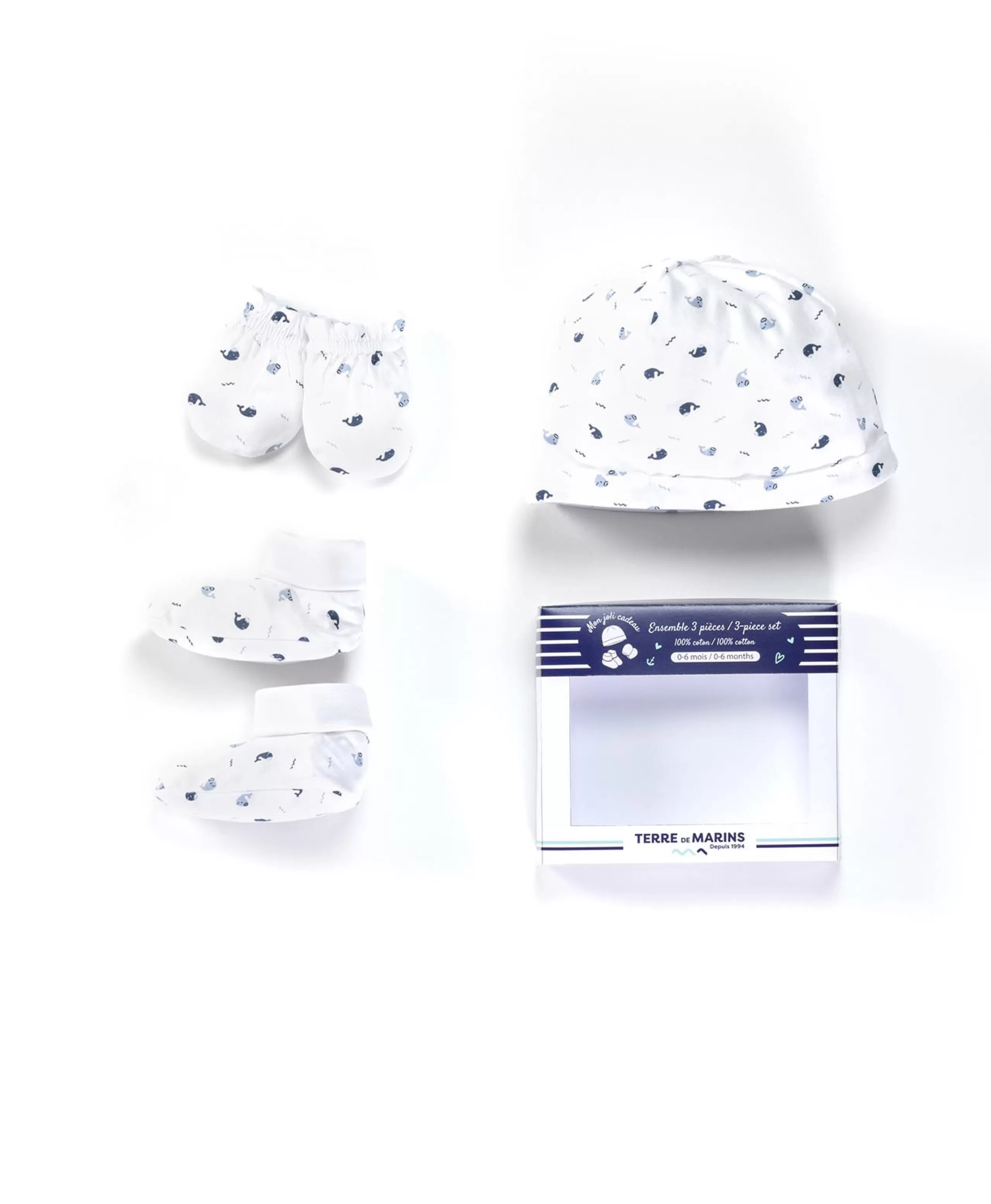 ENS ACCESSOIRES IMPRIME BLEU BOSSETTE*Terre de Marins Online