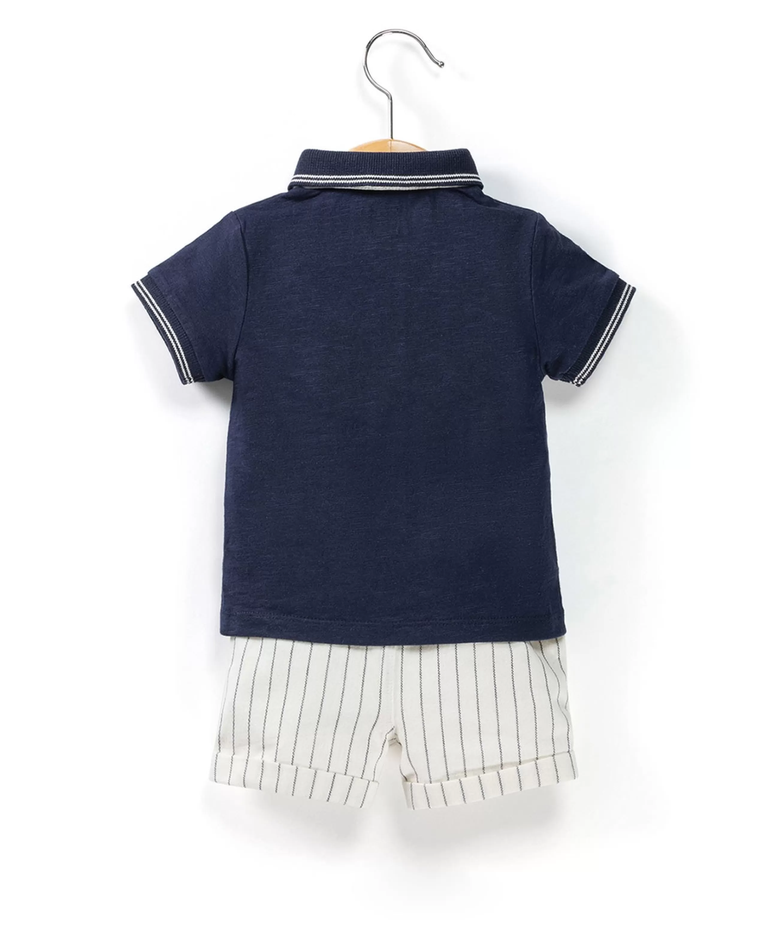 ENS SHORT + HAUT BLEU INDIGO CRICRI*Terre de Marins New