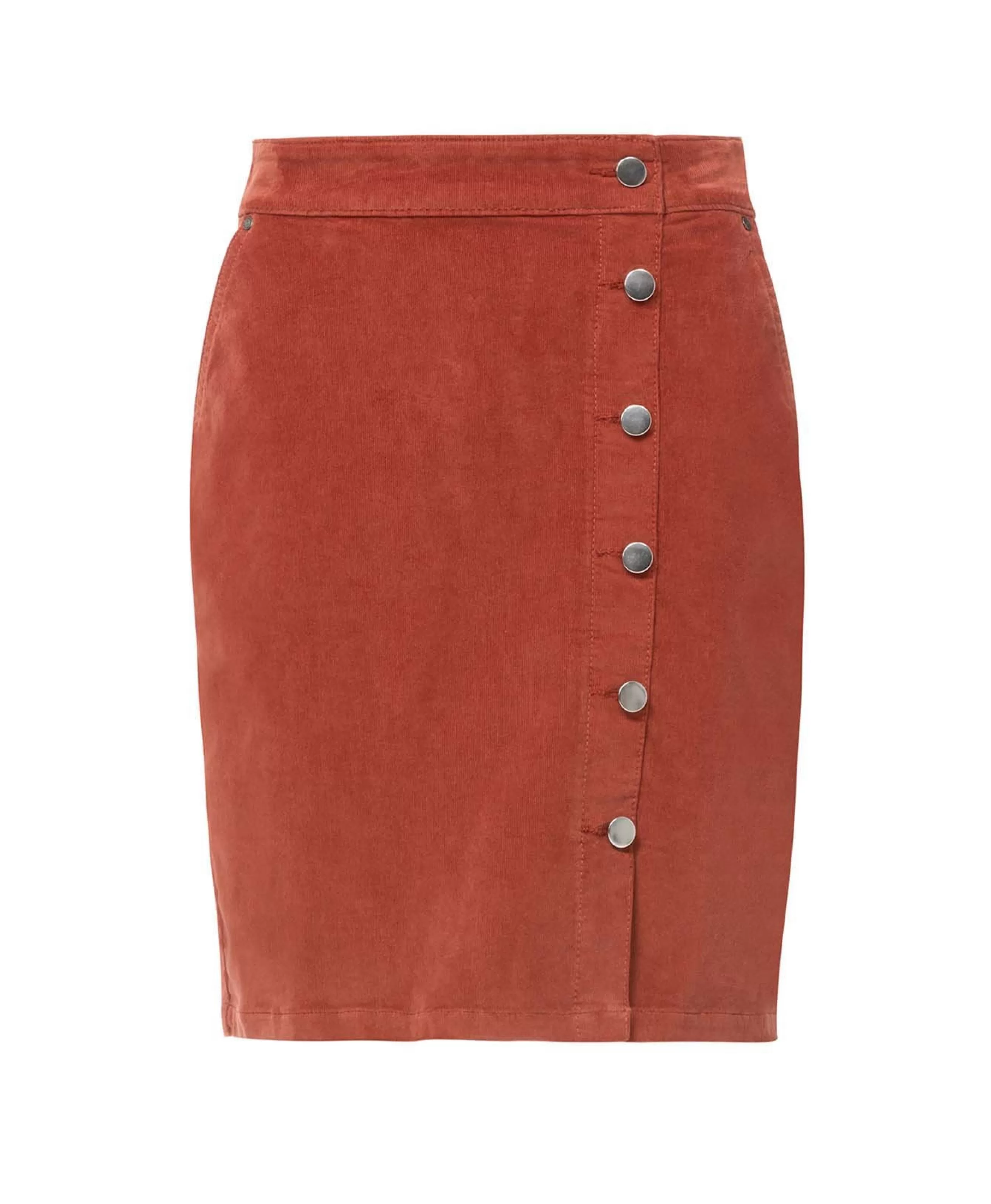 JUPE COURTE ROUGE BRIQUE BINO*Terre de Marins Clearance