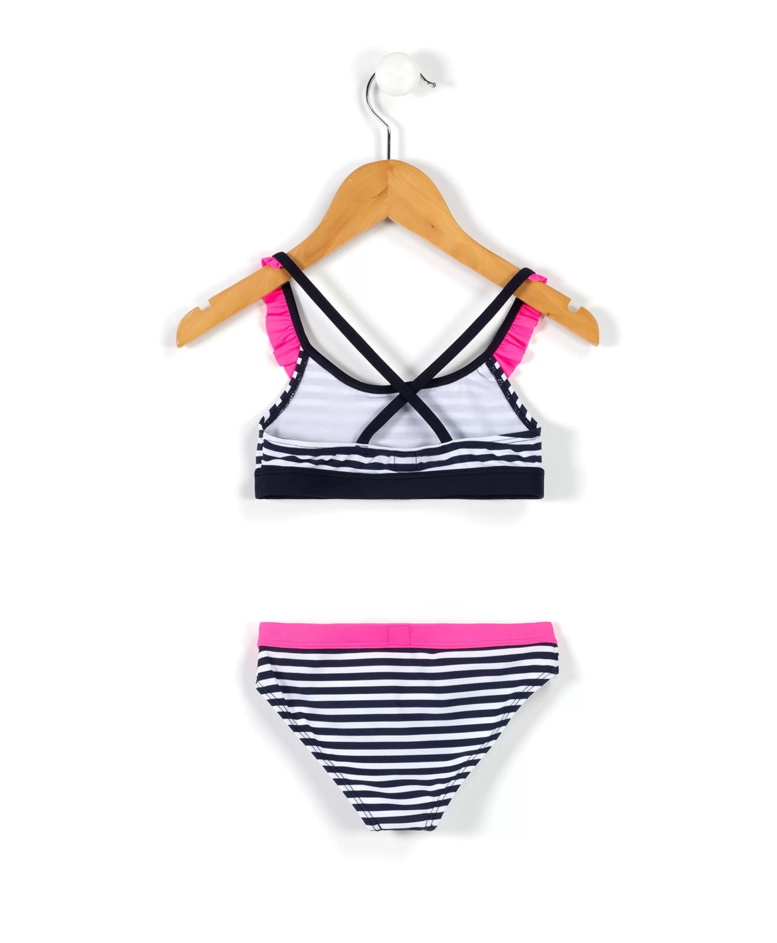 MAILLOT DE BAIN FOND BLANC RAYE BLEU MALISA*Terre de Marins New