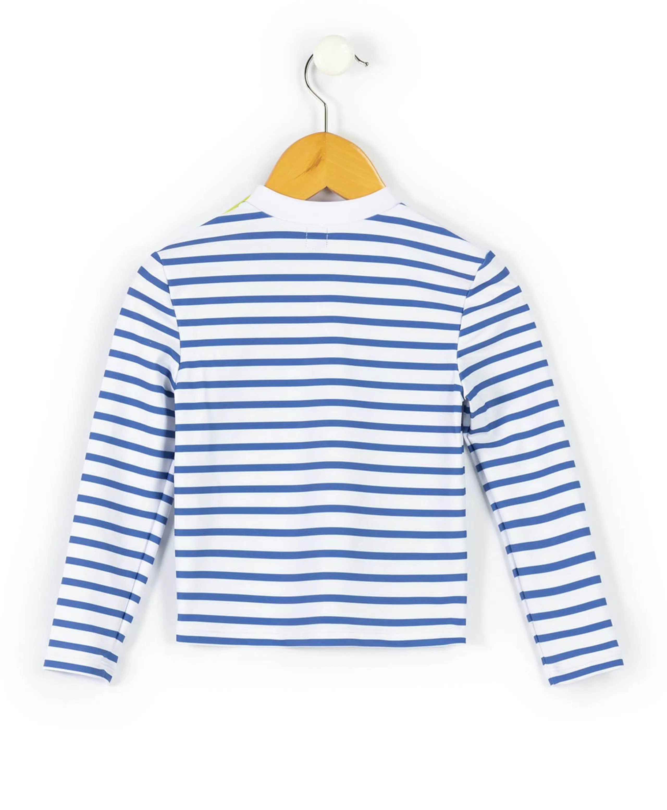 MAILLOT DE BAIN FOND BLANC RAYE BLEU YBATO*Terre de Marins Best Sale