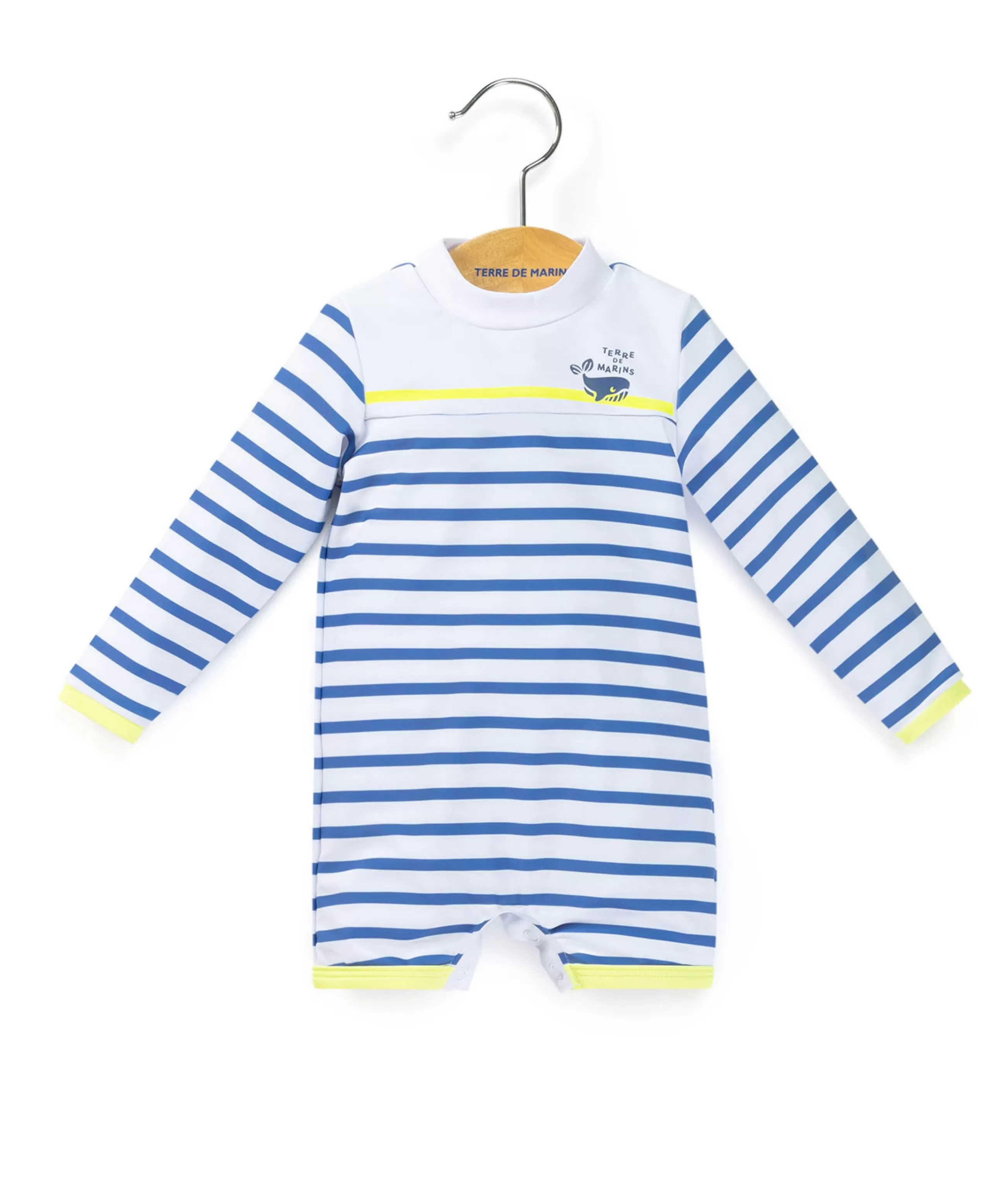 MAILLOT DE BAIN FOND BLANC RAYE BLEU YBIN*Terre de Marins Fashion