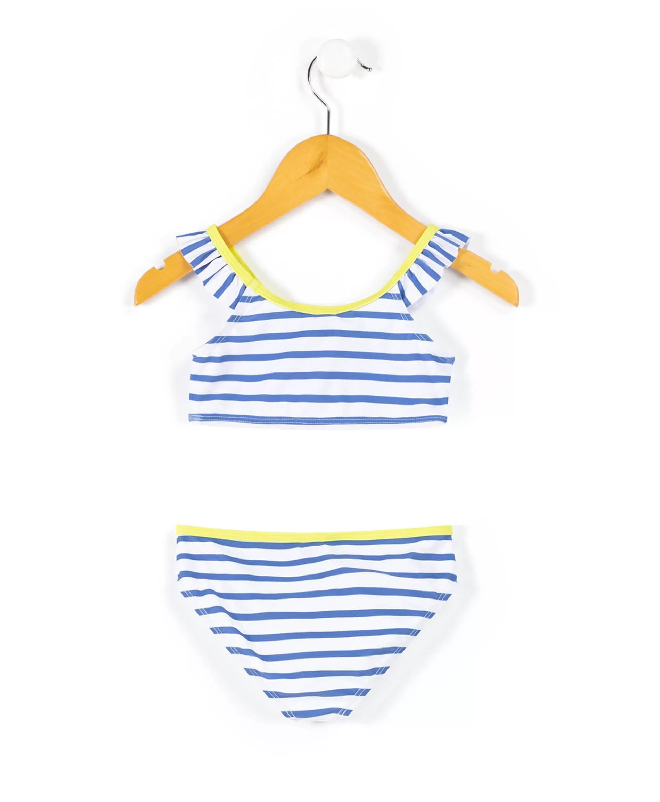 MAILLOT DE BAIN FOND BLANC RAYE BLEU YBOAT*Terre de Marins Clearance