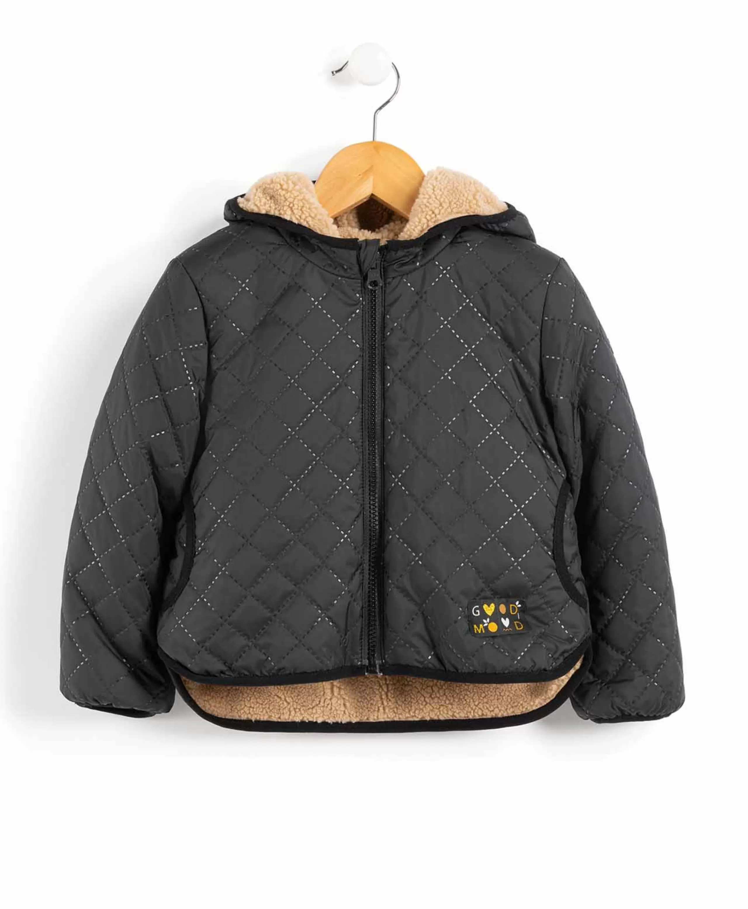 MANTEAU NOIR XOULI*Terre de Marins Sale