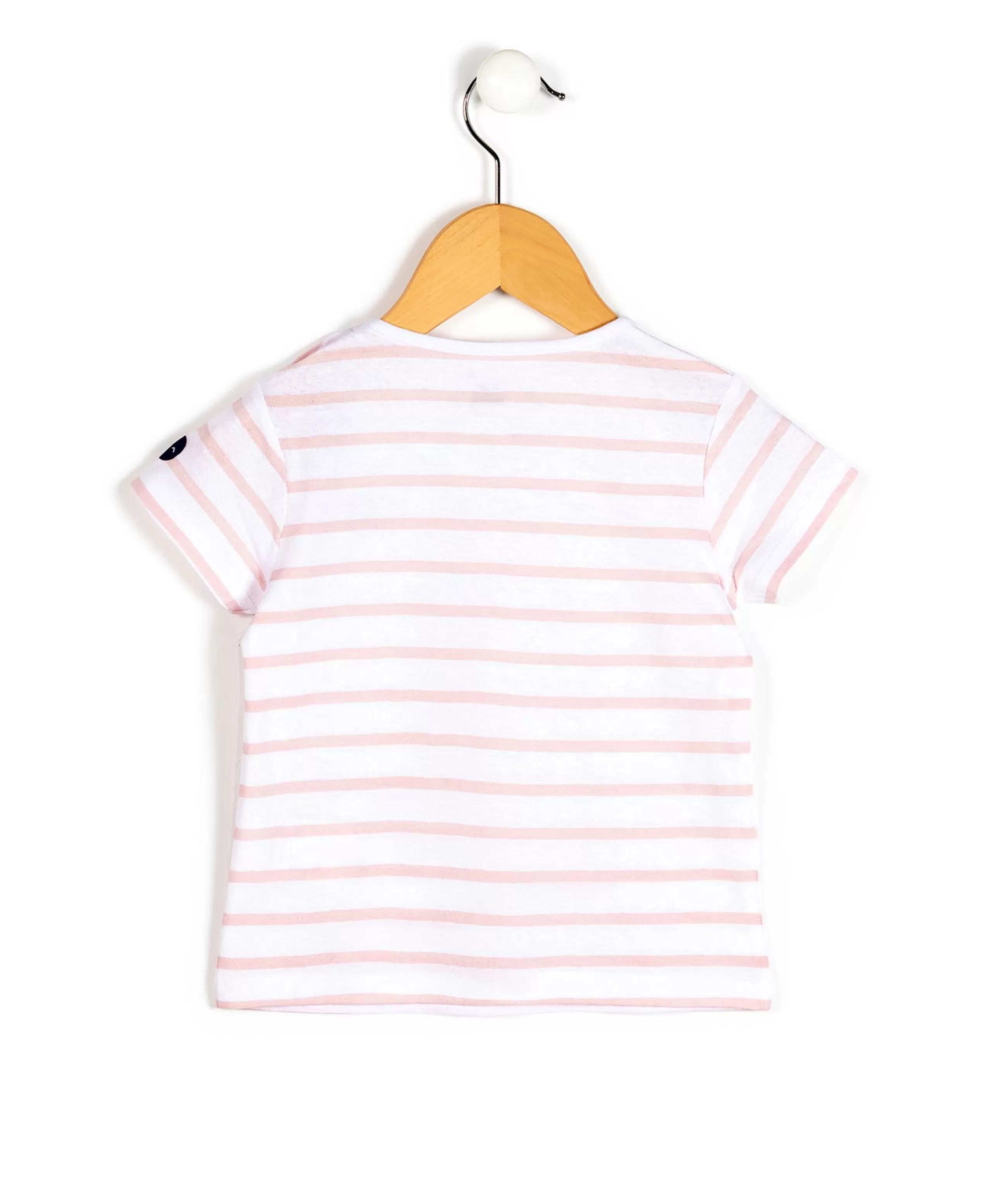 MARINIERE MC FOND BLANC OPTIQUE RAYE ROSE POBATI BIS*Terre de Marins Cheap