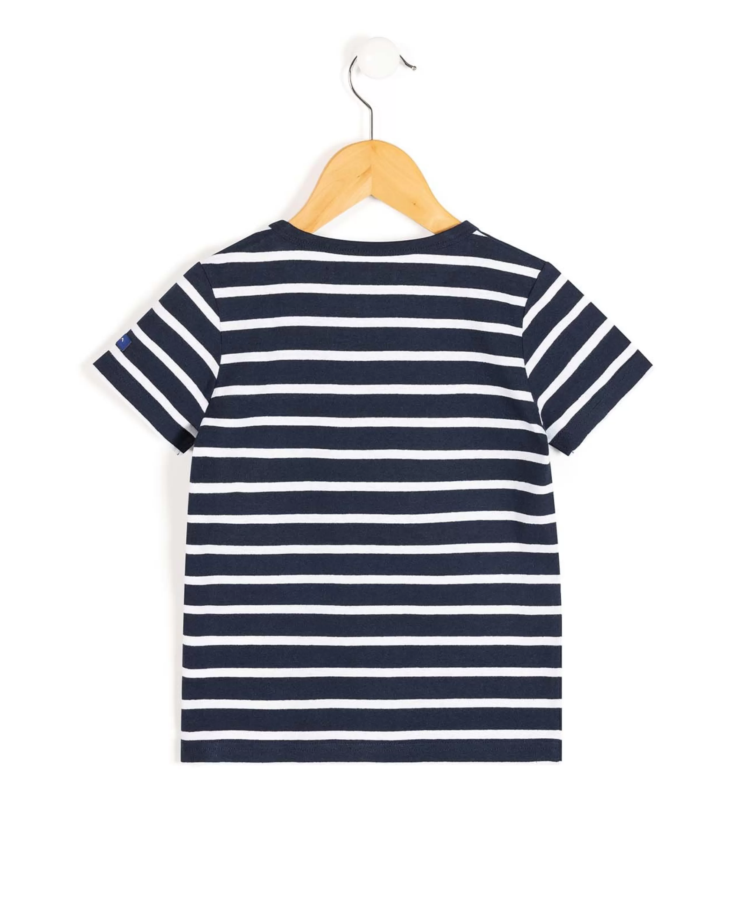 MARINIERE MC FOND INDIGO RAYE BLANC AQOI*Terre de Marins Online