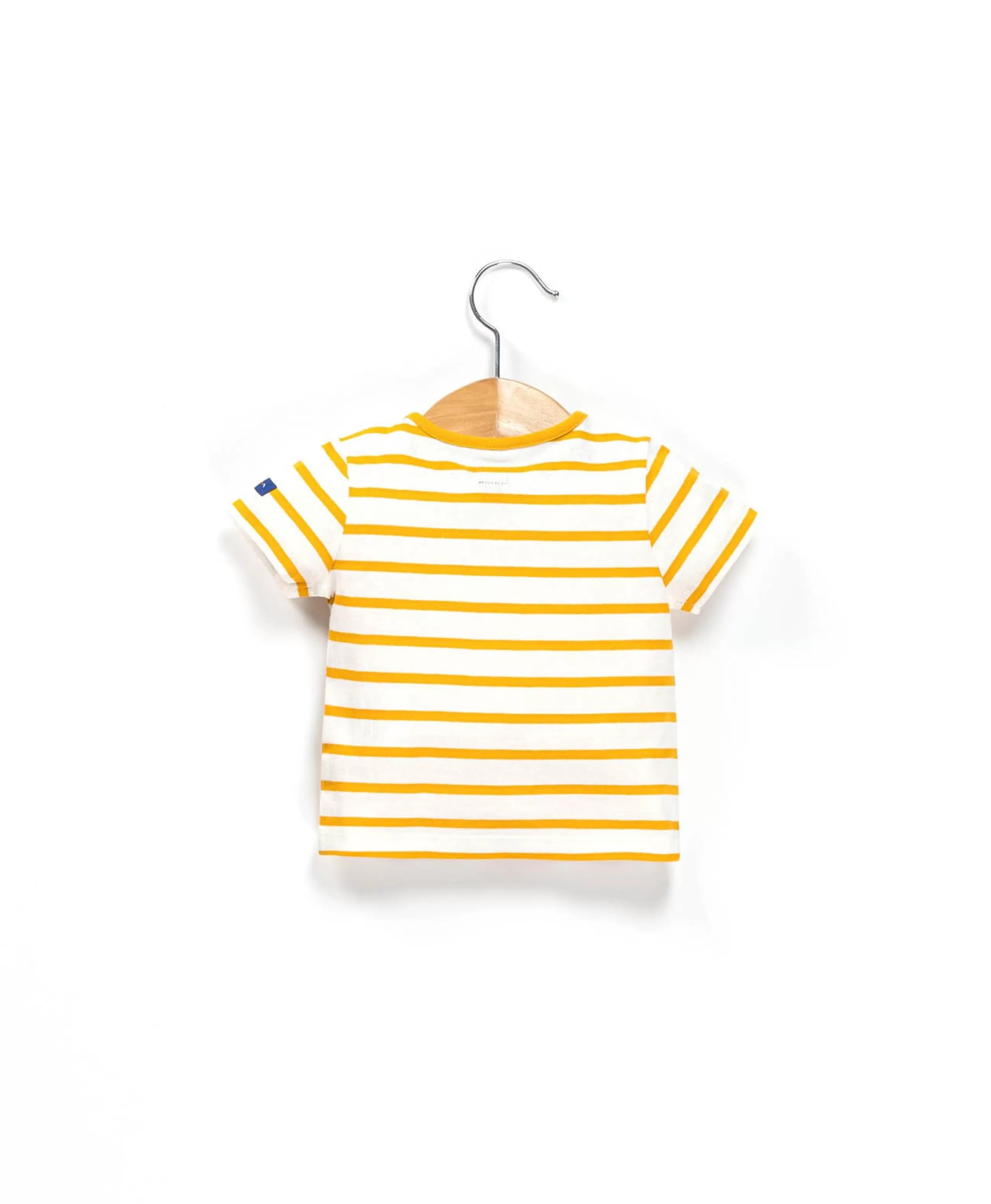 MARINIERE MC FOND NATUREL RAYE JAUNE PESTELAN*Terre de Marins Flash Sale