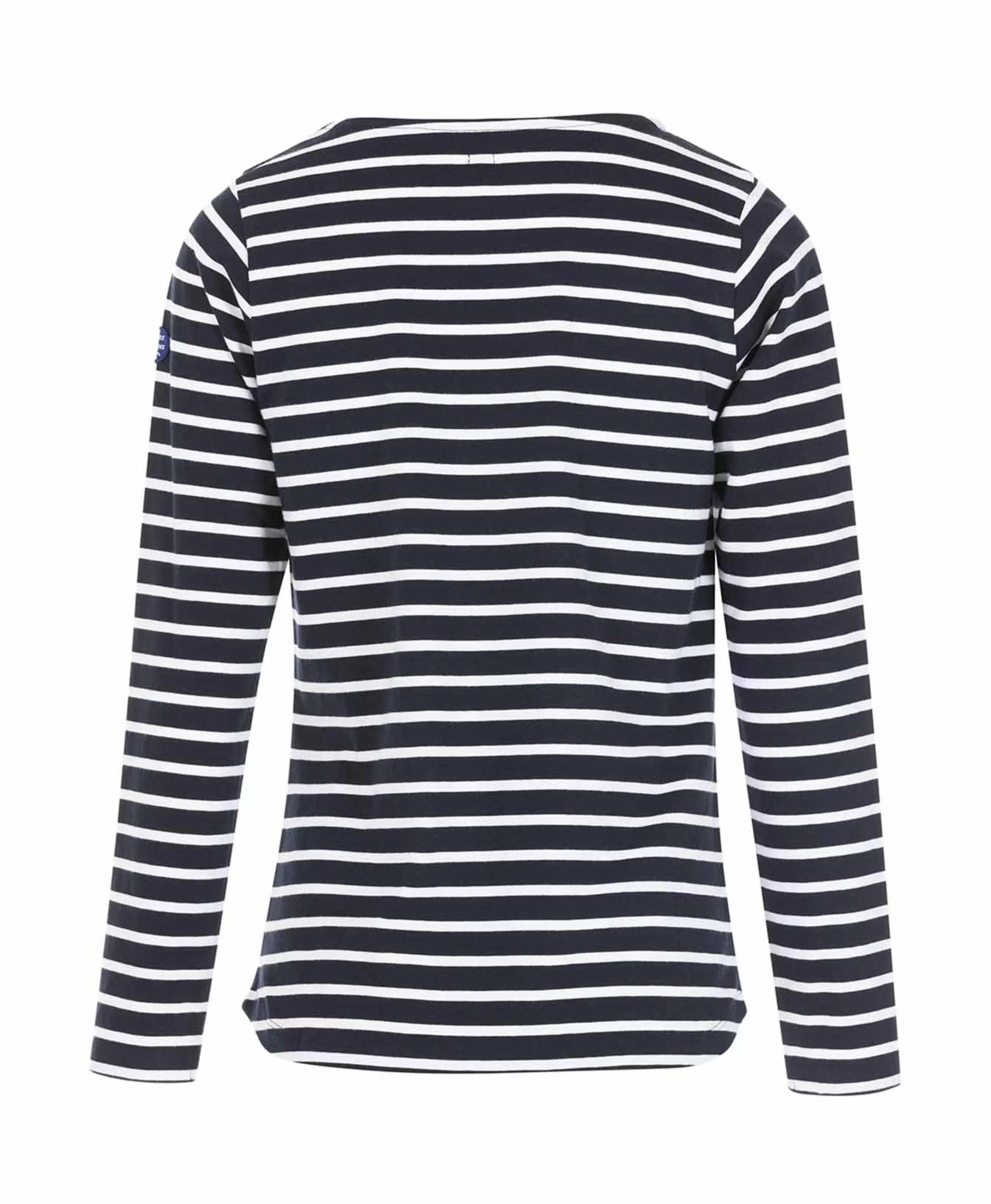 MARINIERE ML FOND INDIGO RAYE BLANC PACAGE*Terre de Marins Discount
