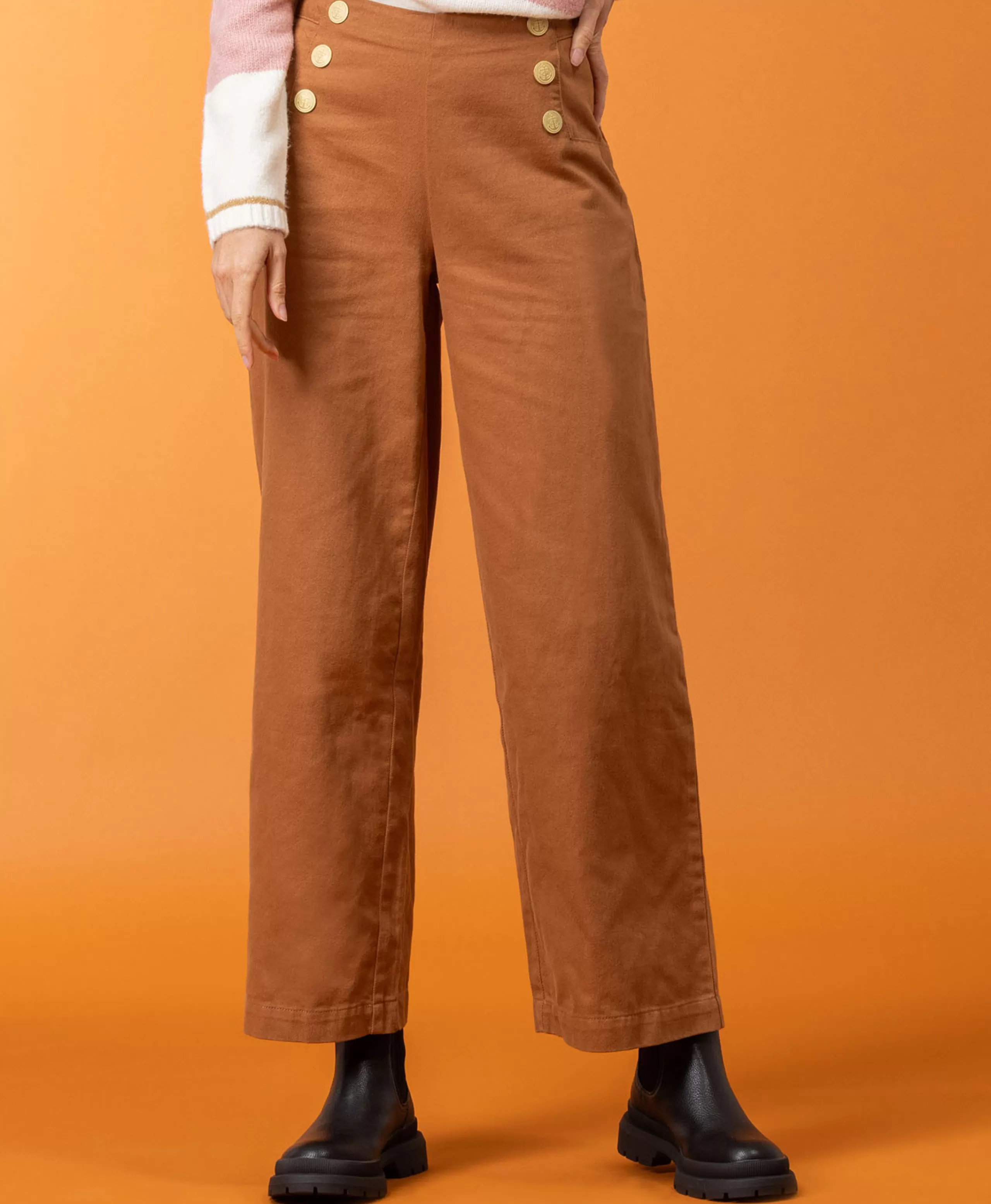 PANTALON CAMEL PAGAN*Terre de Marins Store