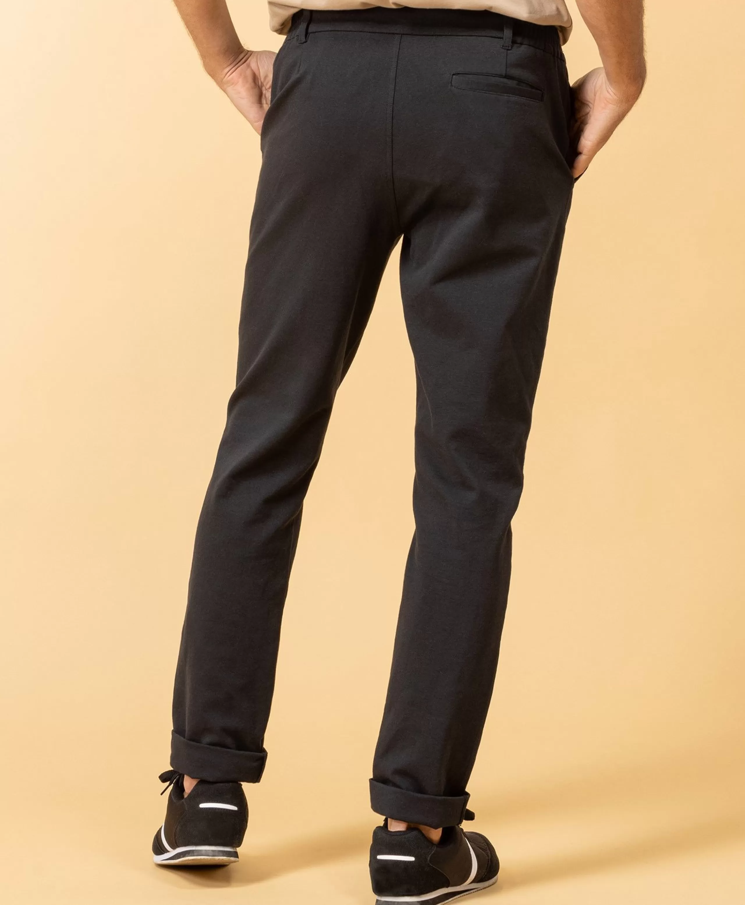 PANTALON NOIR POCHI*Terre de Marins New