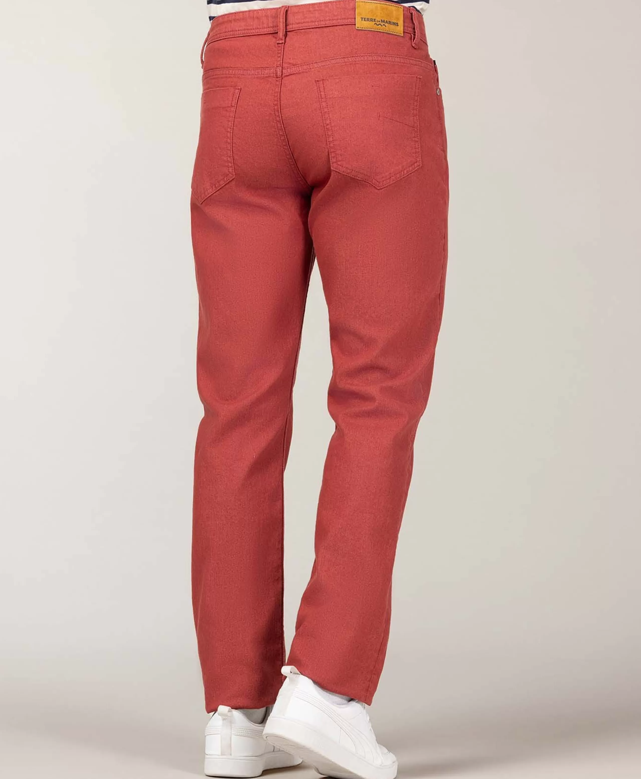 PANTALON ROUGE DELAVE ELINO*Terre de Marins Best Sale