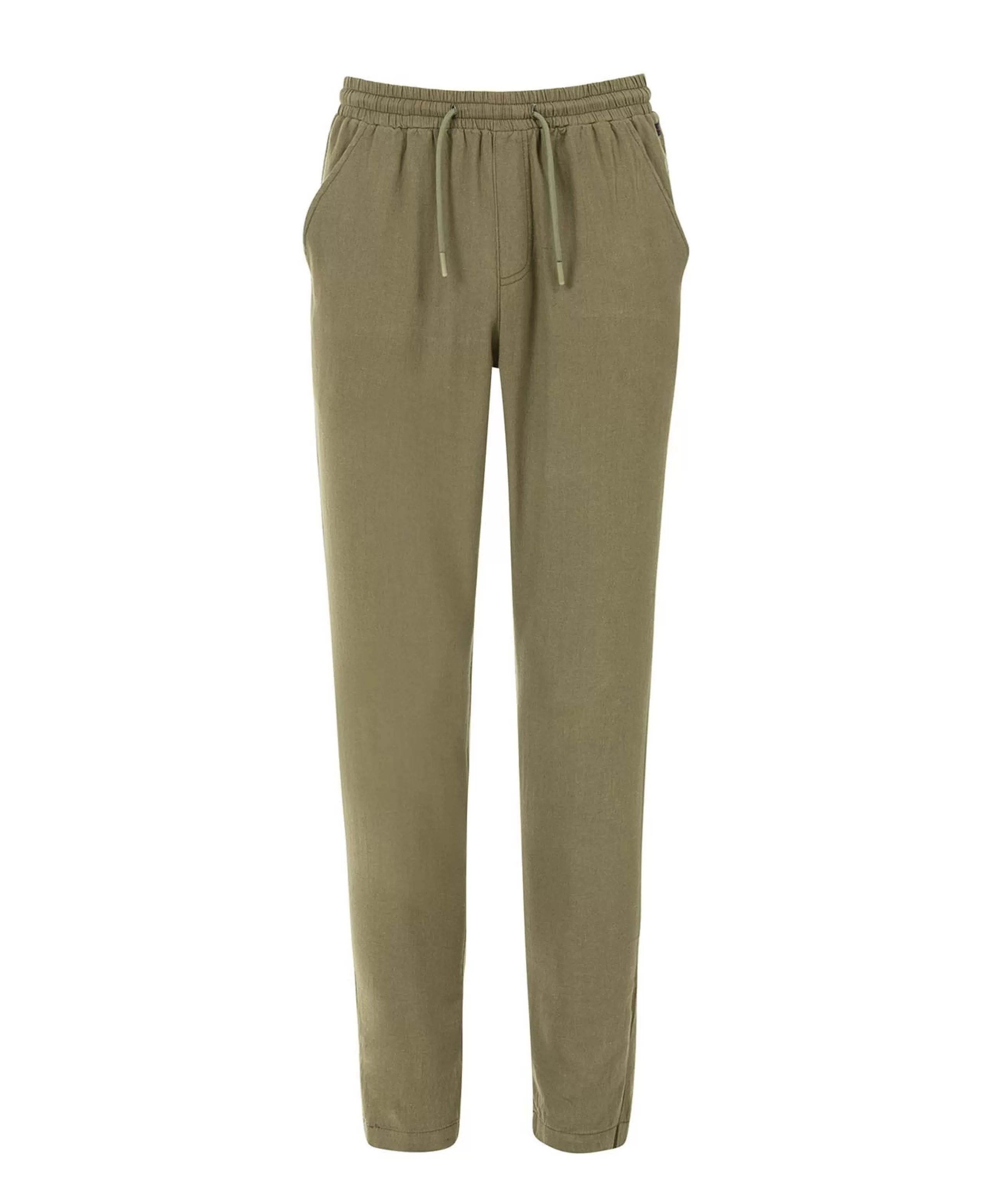 PANTALON VERT OLIVE LINDON*Terre de Marins Sale