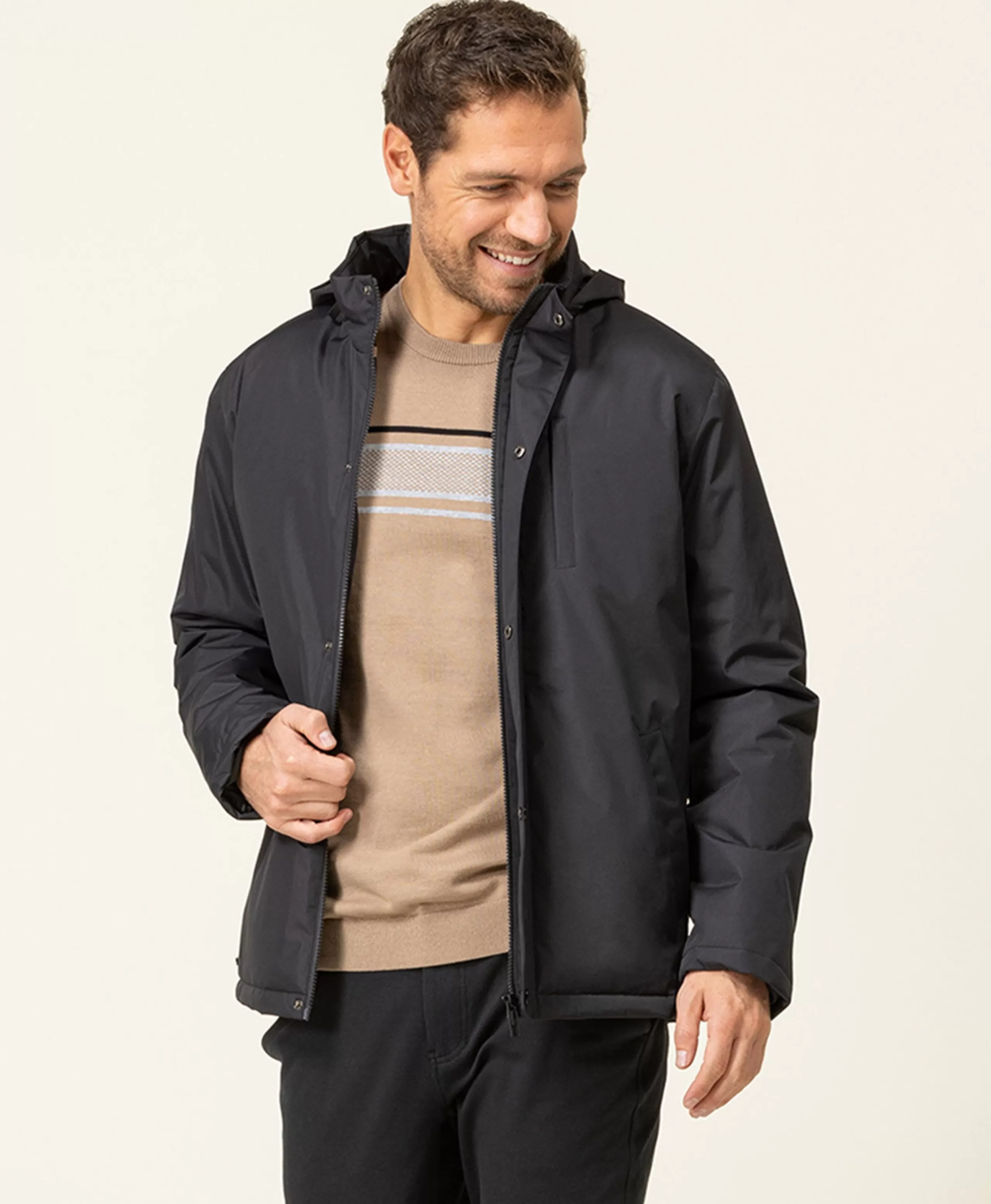 PARKA NOIR XABAN*Terre de Marins Flash Sale