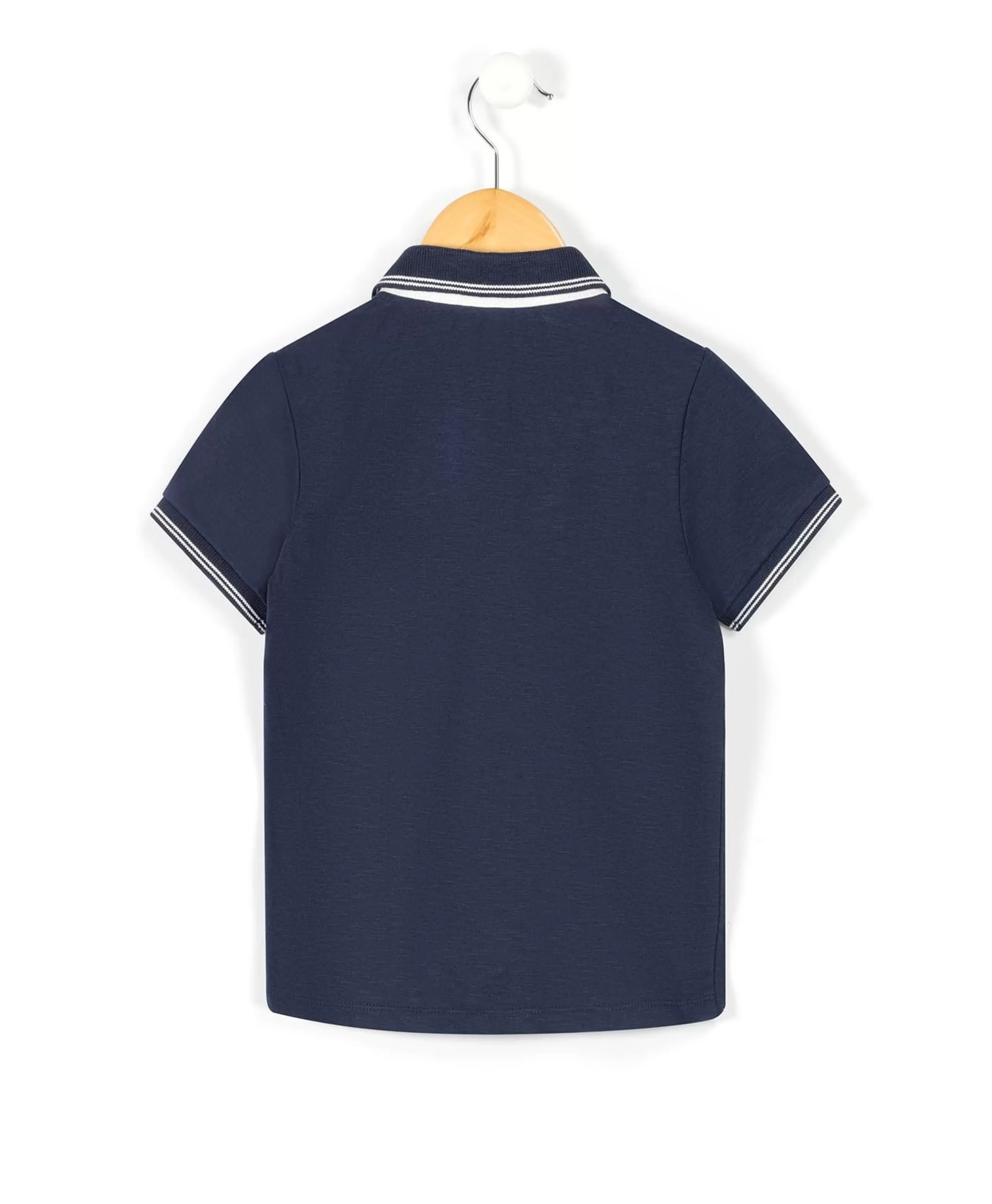 POLO MC BLEU INDIGO CERNOL*Terre de Marins Cheap