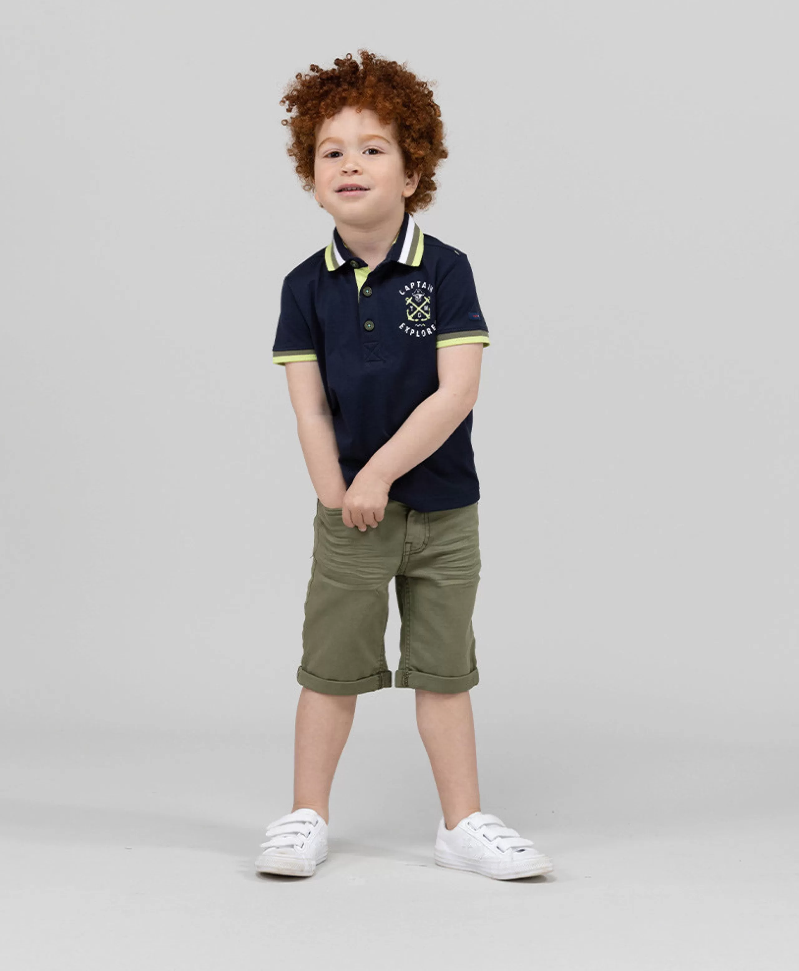 POLO MC INDIGO CEKATY*Terre de Marins Store