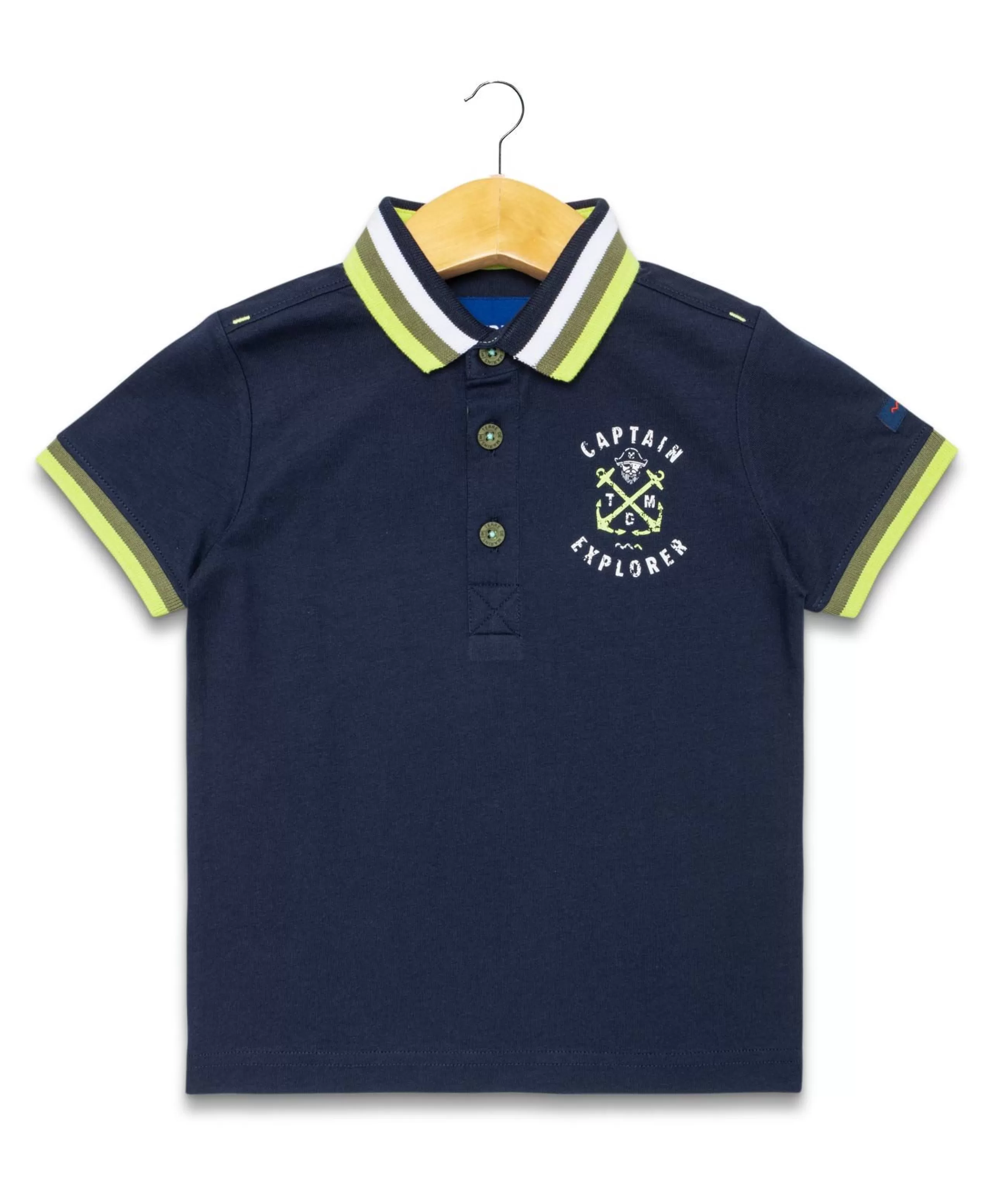 POLO MC INDIGO CEKATY*Terre de Marins Store