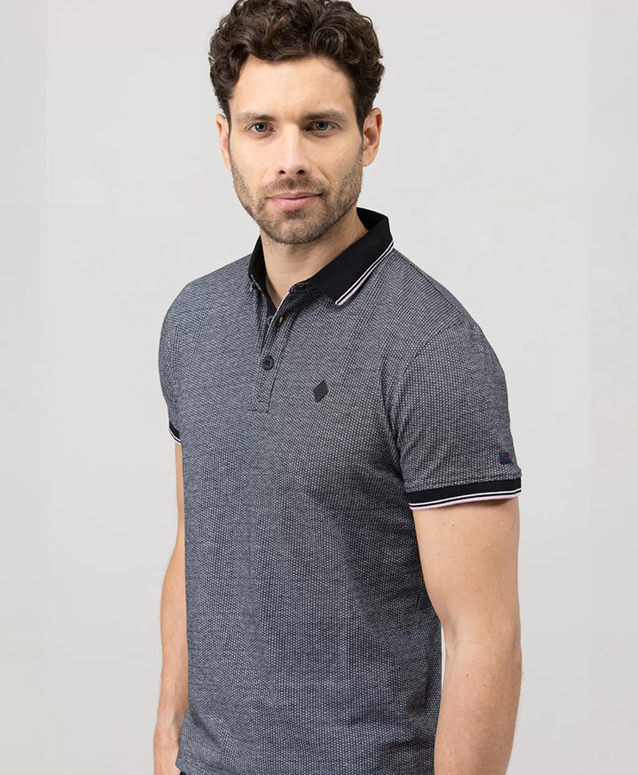 POLO MC NOIR CIDARO*Terre de Marins Fashion