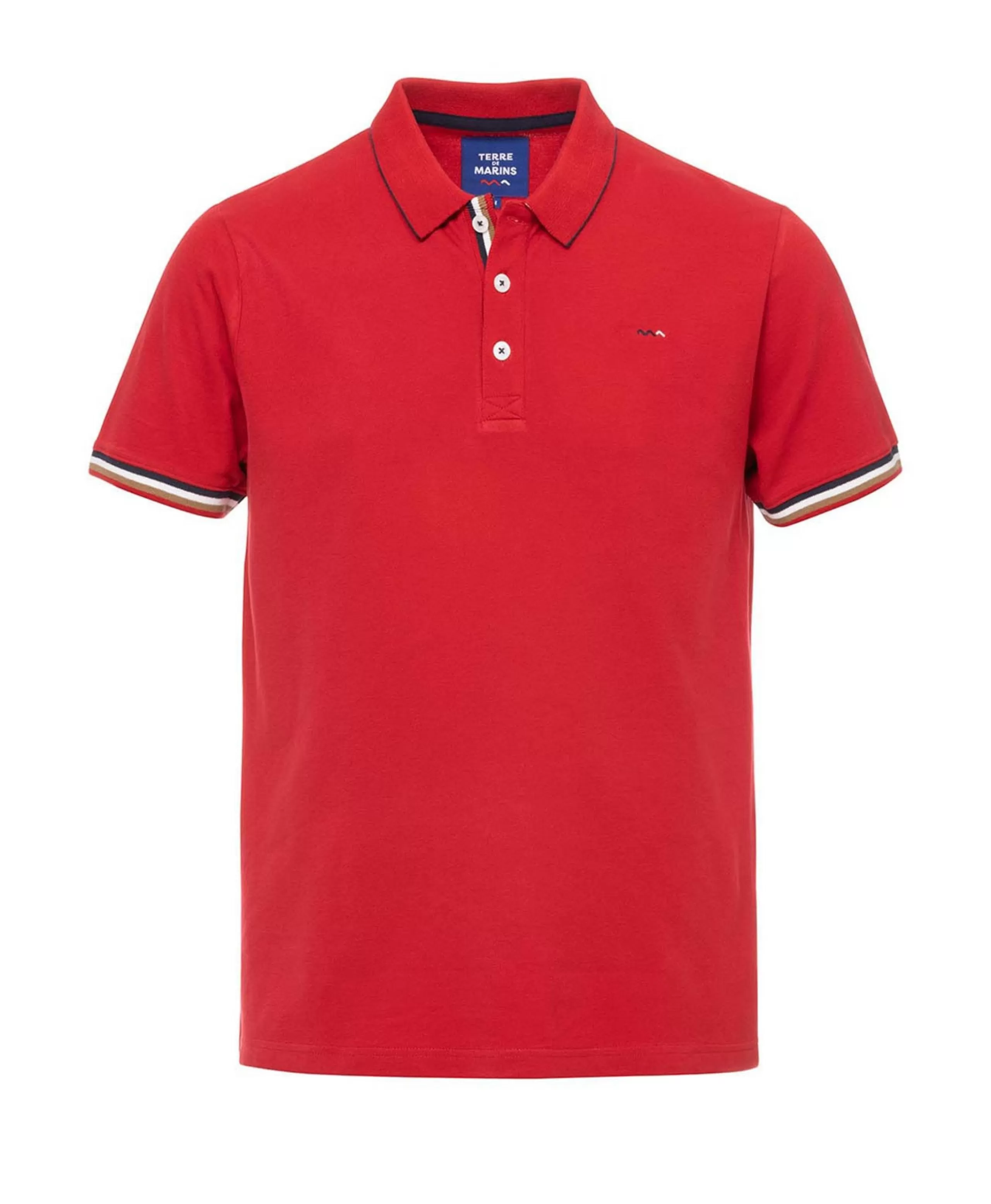 POLO MC ROUGE RUBIS CABYST*Terre de Marins Best