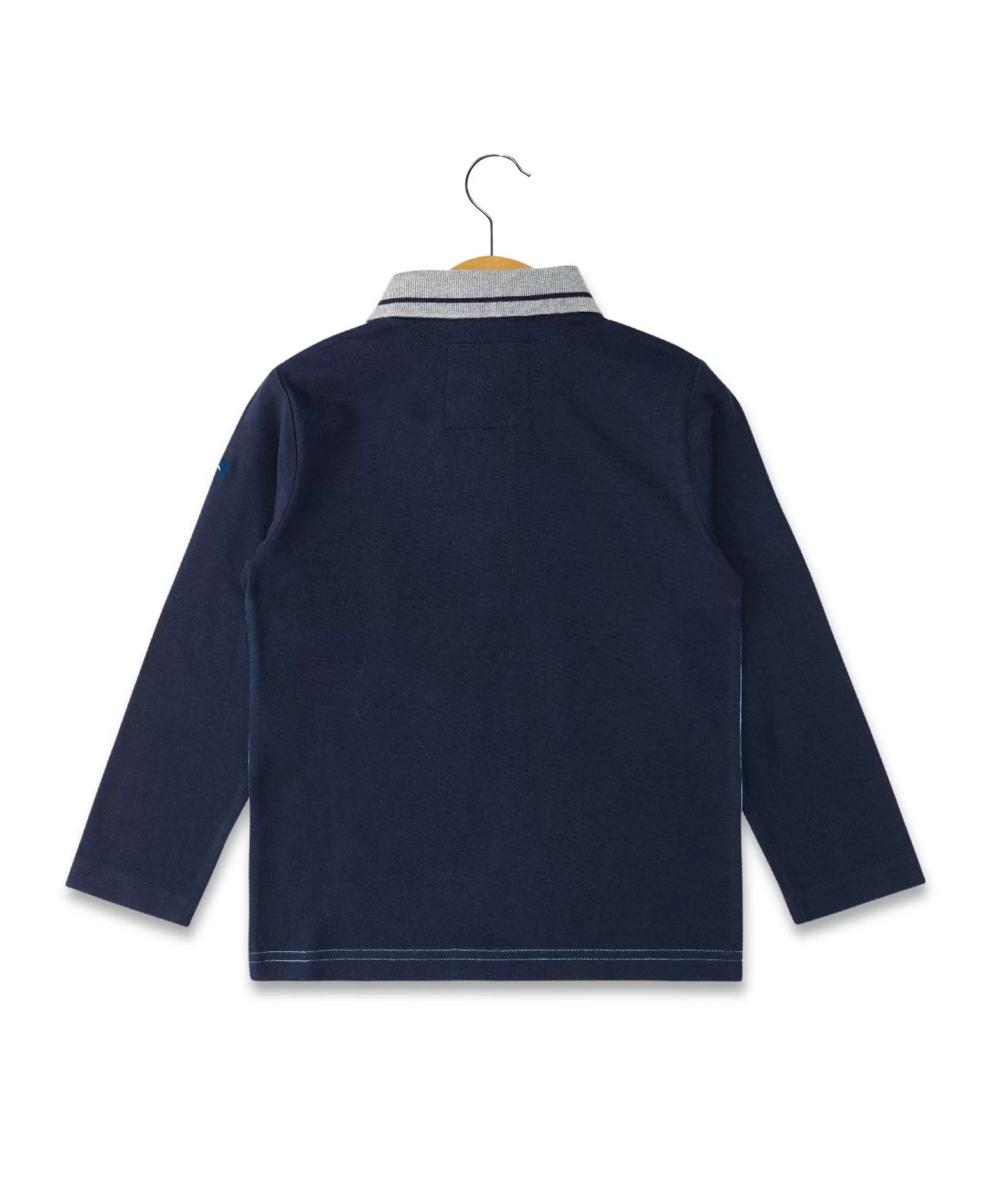 POLO ML BLEU GLACIER ODECOU*Terre de Marins Cheap