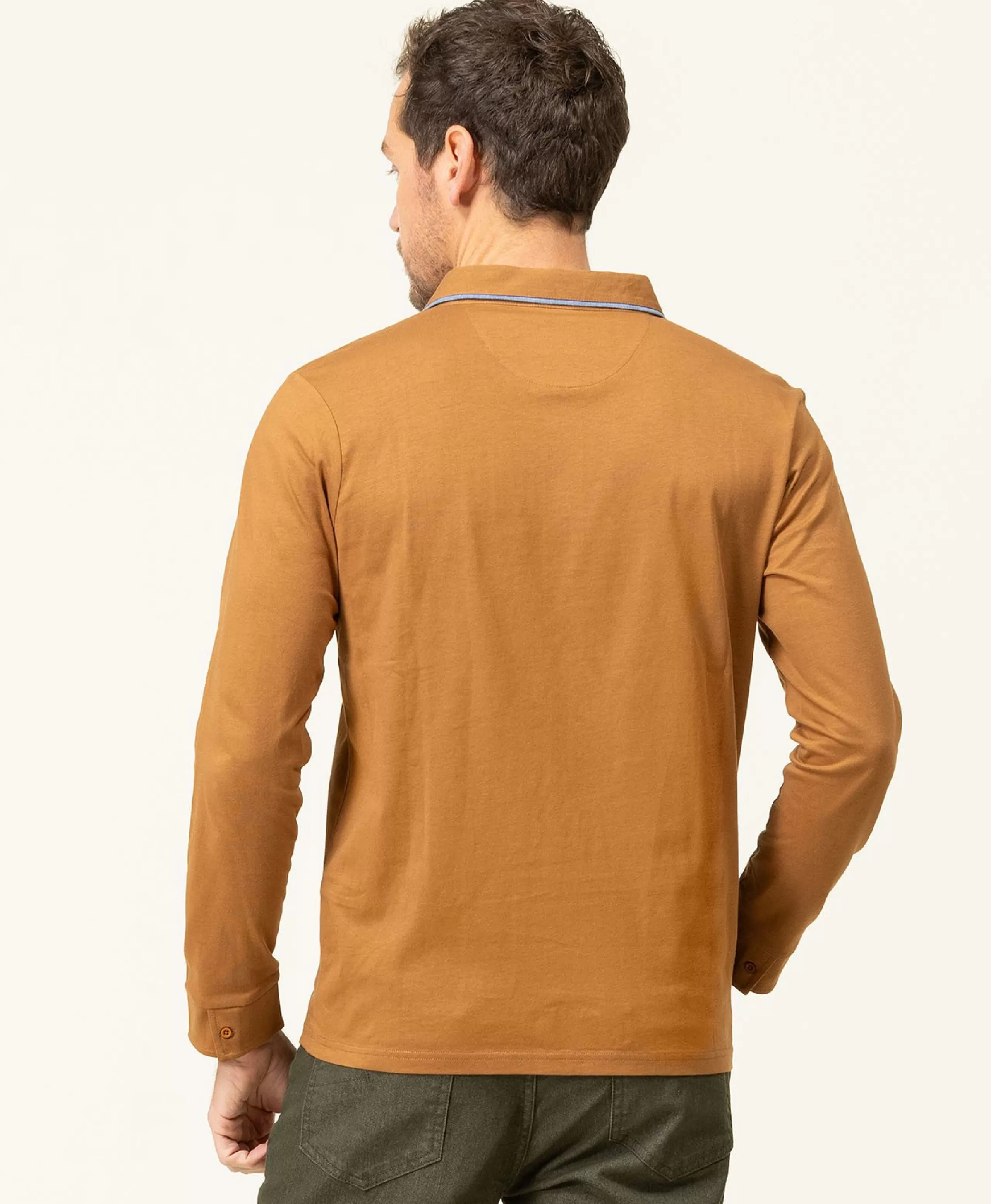 POLO ML CAMEL ORDON*Terre de Marins Fashion
