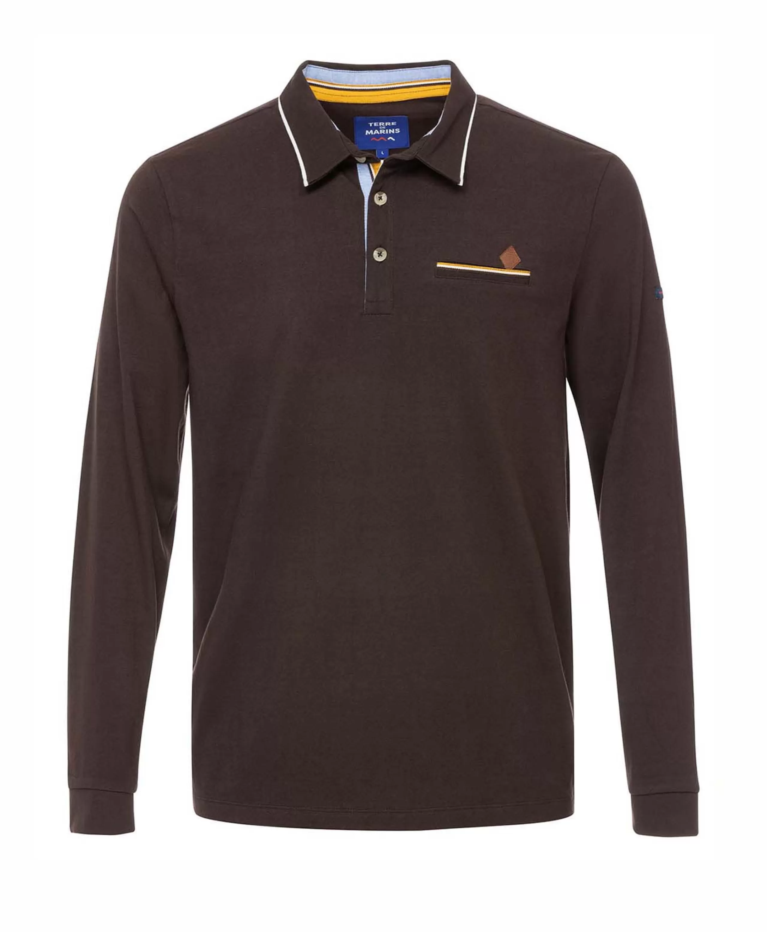 POLO ML CHOCOLAT DORGON*Terre de Marins Outlet