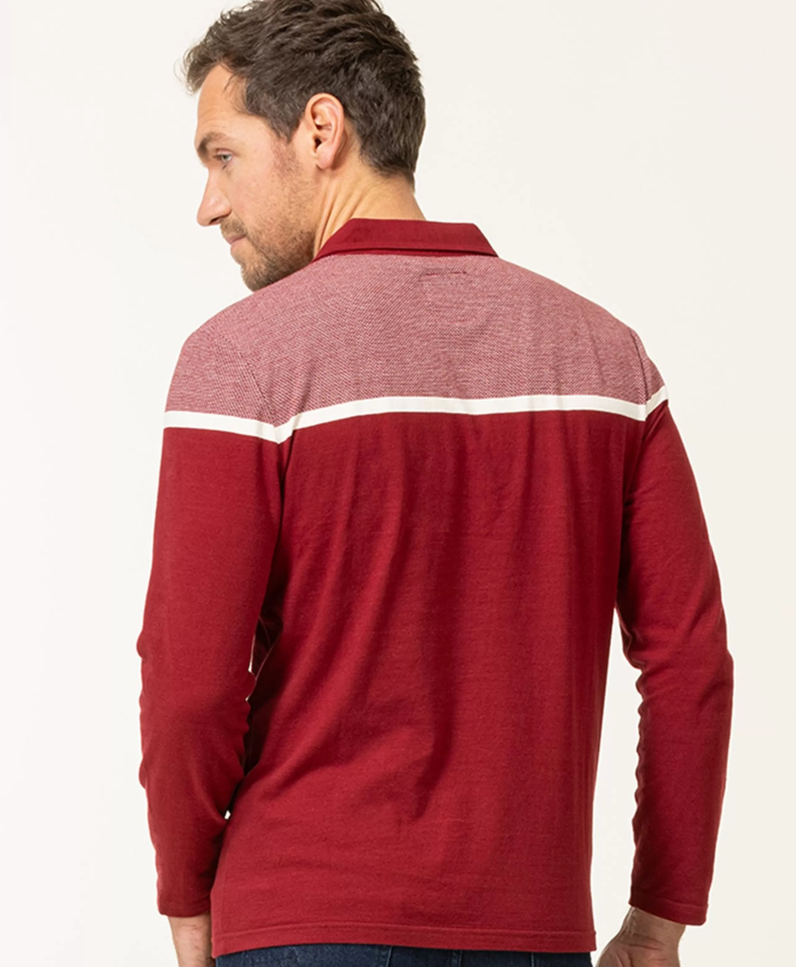 POLO ML GRENAT OJARI*Terre de Marins Flash Sale