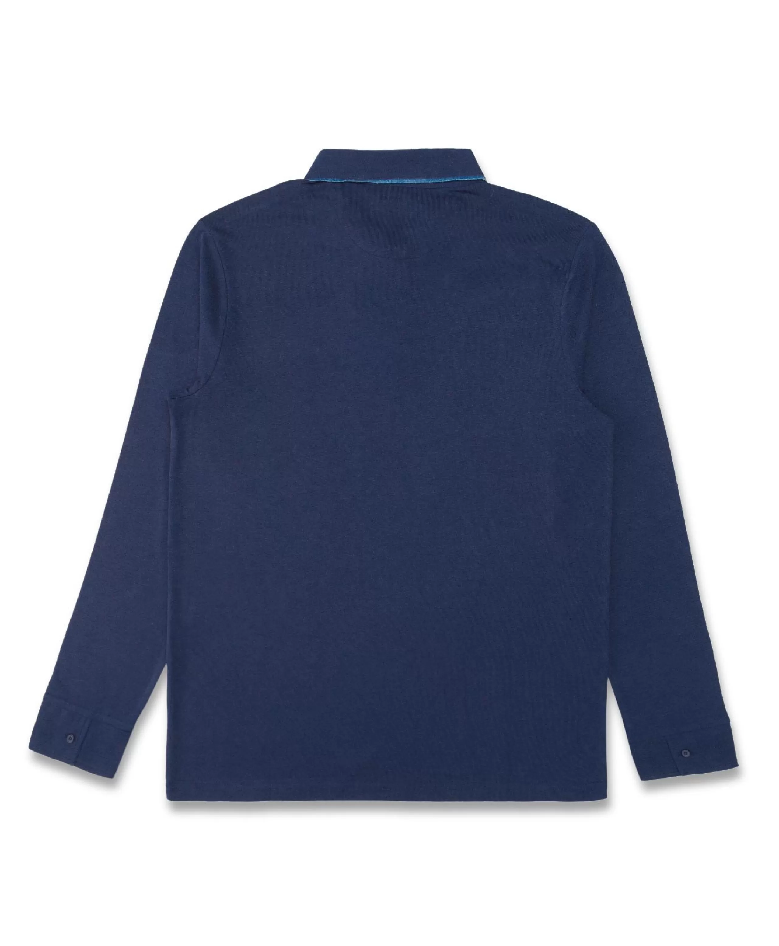 POLO ML INDIGO ORDON*Terre de Marins New