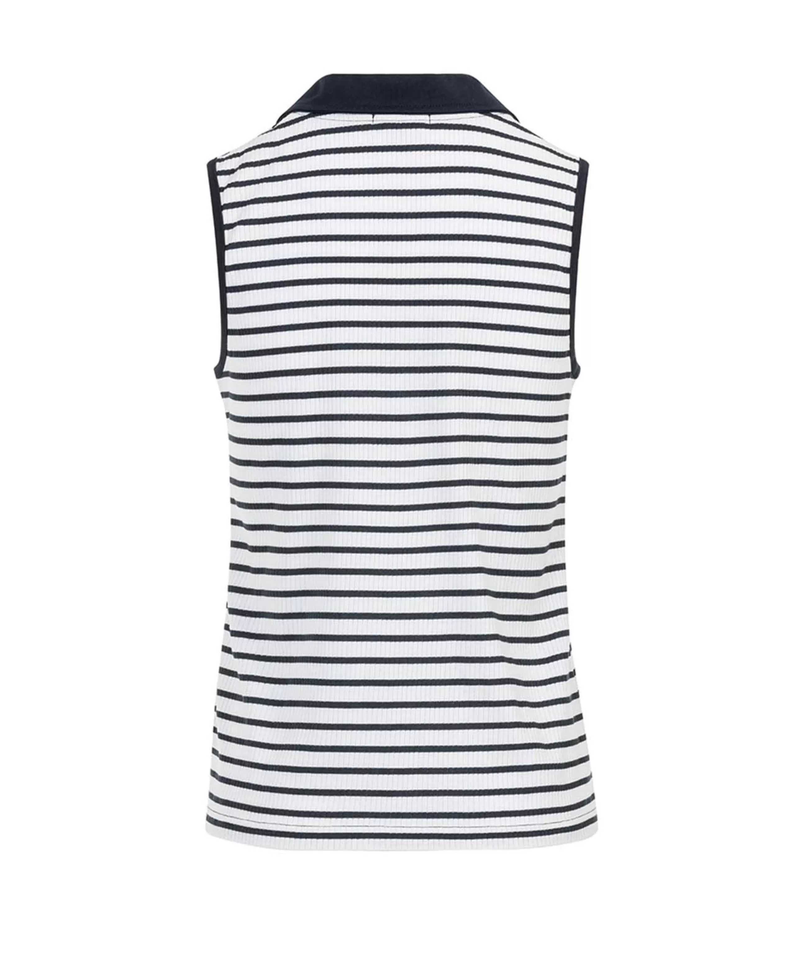 POLO SsM RAYE INDIGO/BLANC OPTIQUE. CADY*Terre de Marins Discount