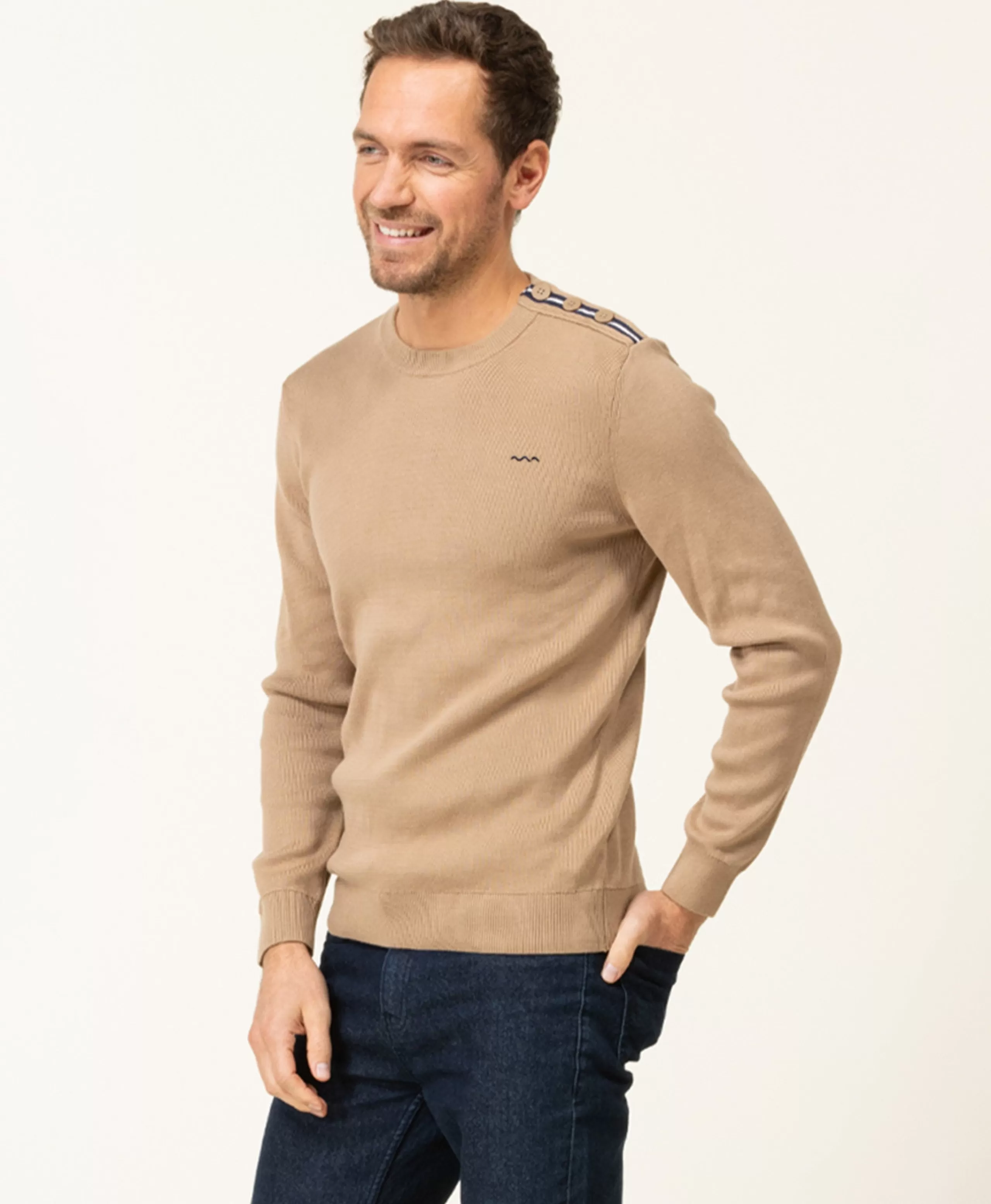PULL BEIGE KAFULL*Terre de Marins Best