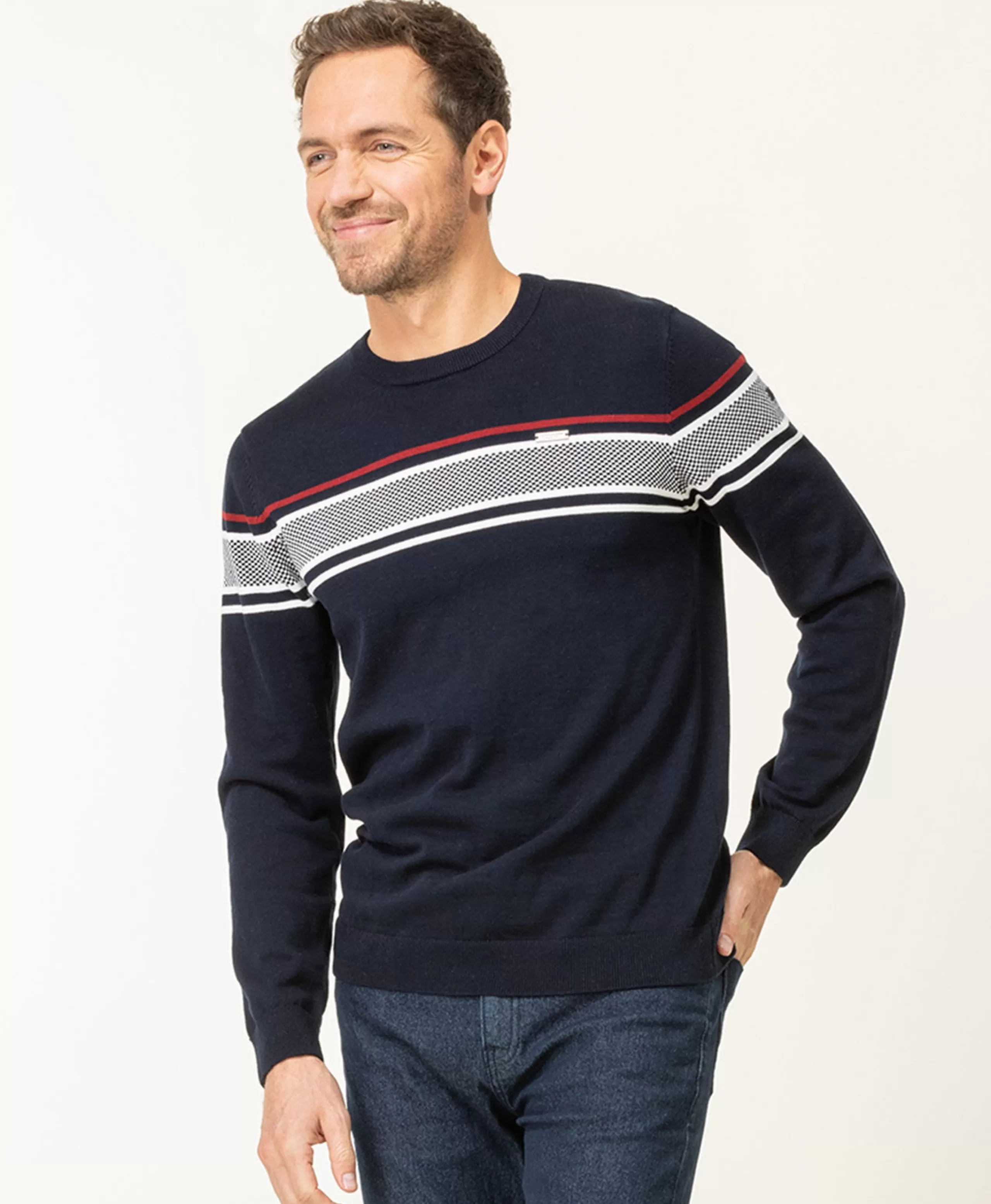 PULL INDIGO KANEN*Terre de Marins Best Sale