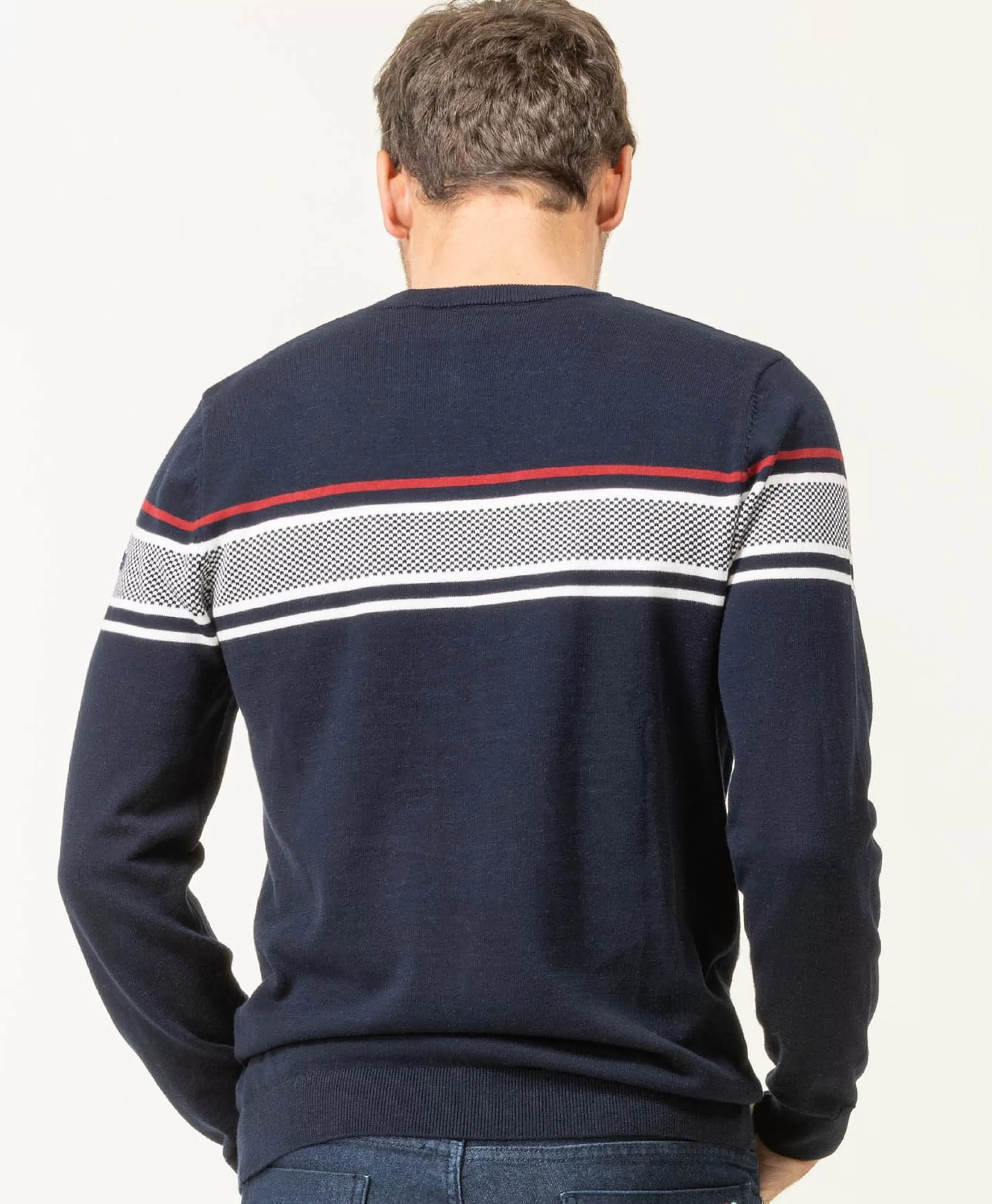 PULL INDIGO KANEN*Terre de Marins Best Sale
