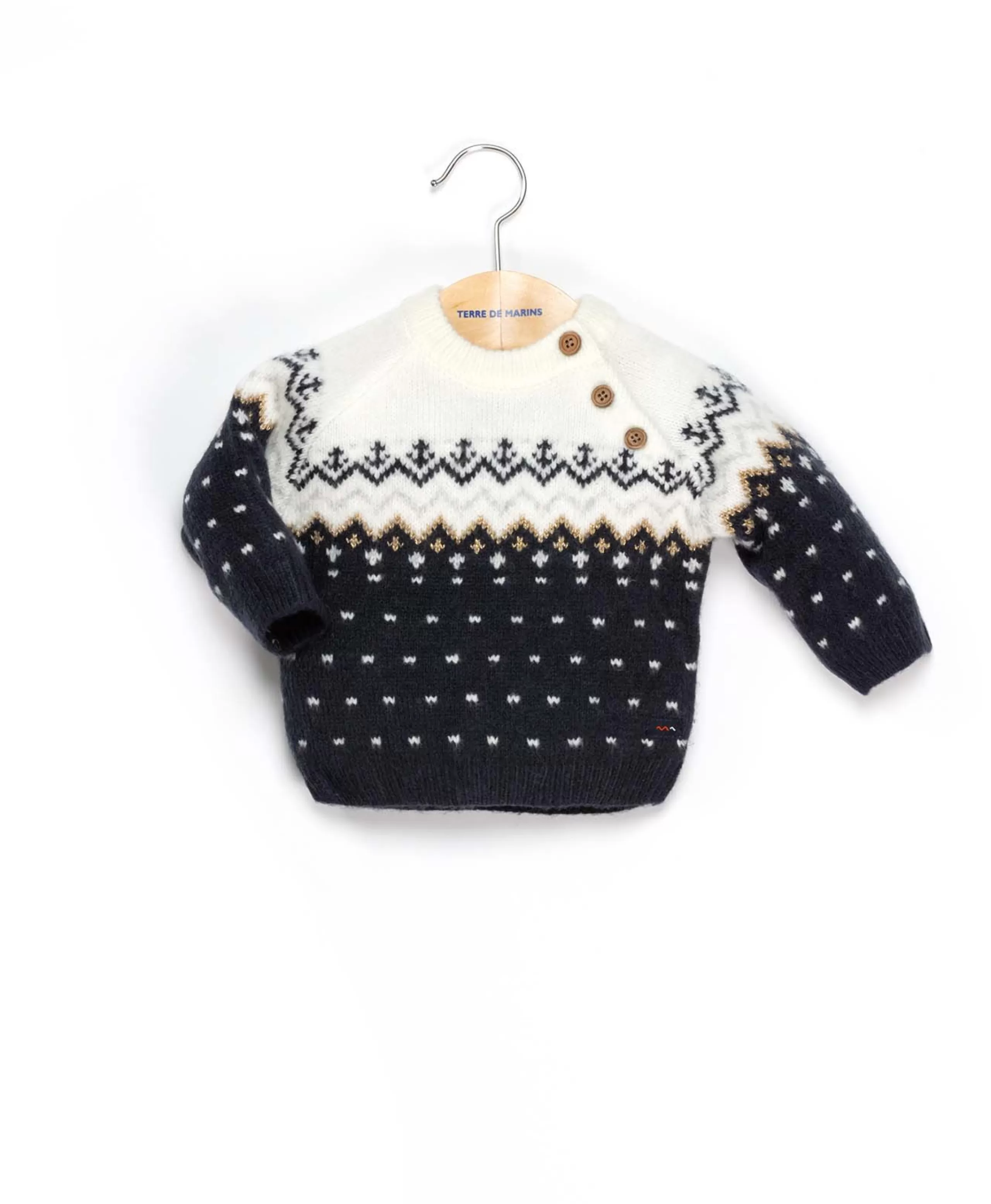 PULL INDIGO PETONCLE*Terre de Marins Shop