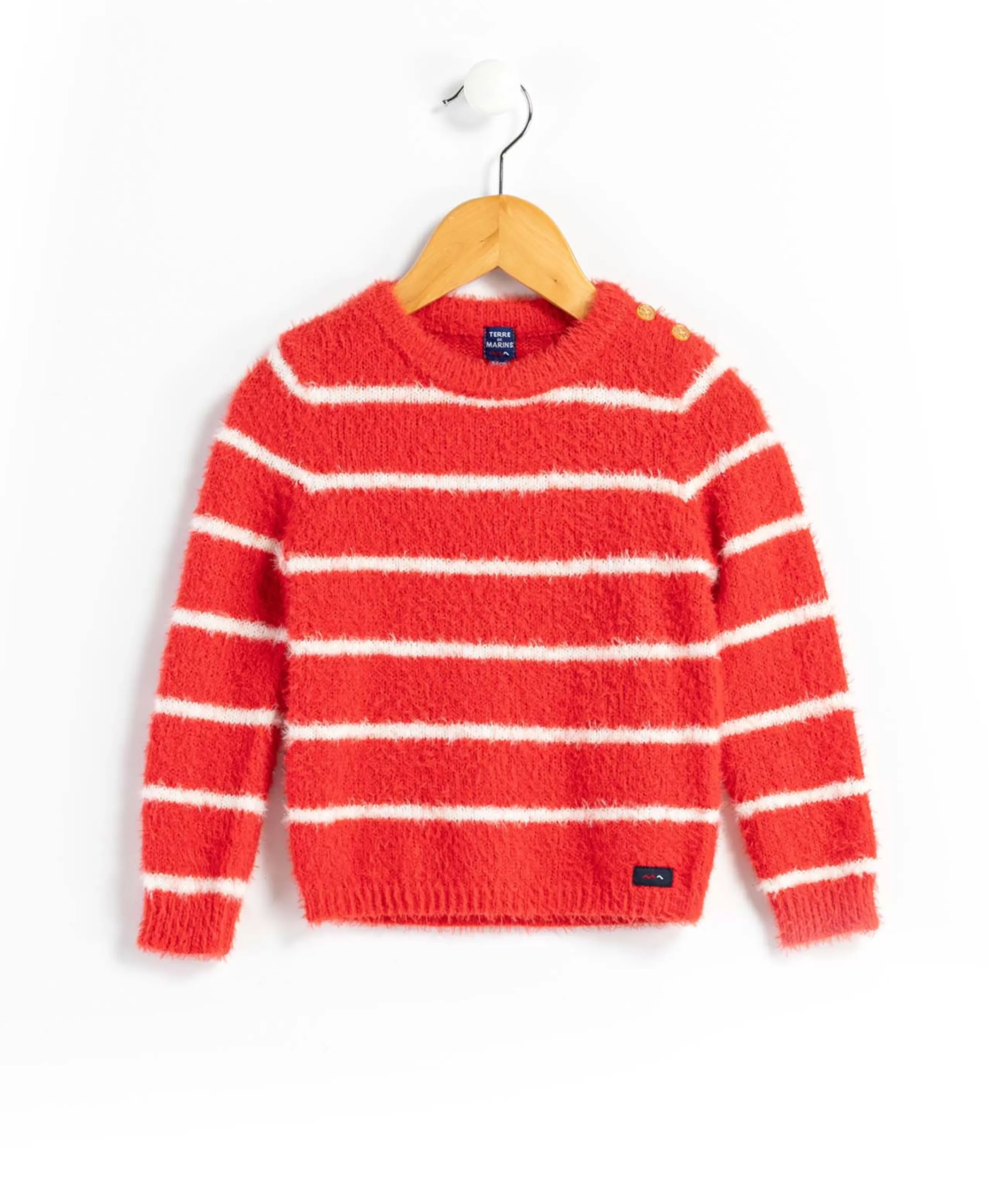PULL ROUGE FRAISE KARINA*Terre de Marins Best Sale