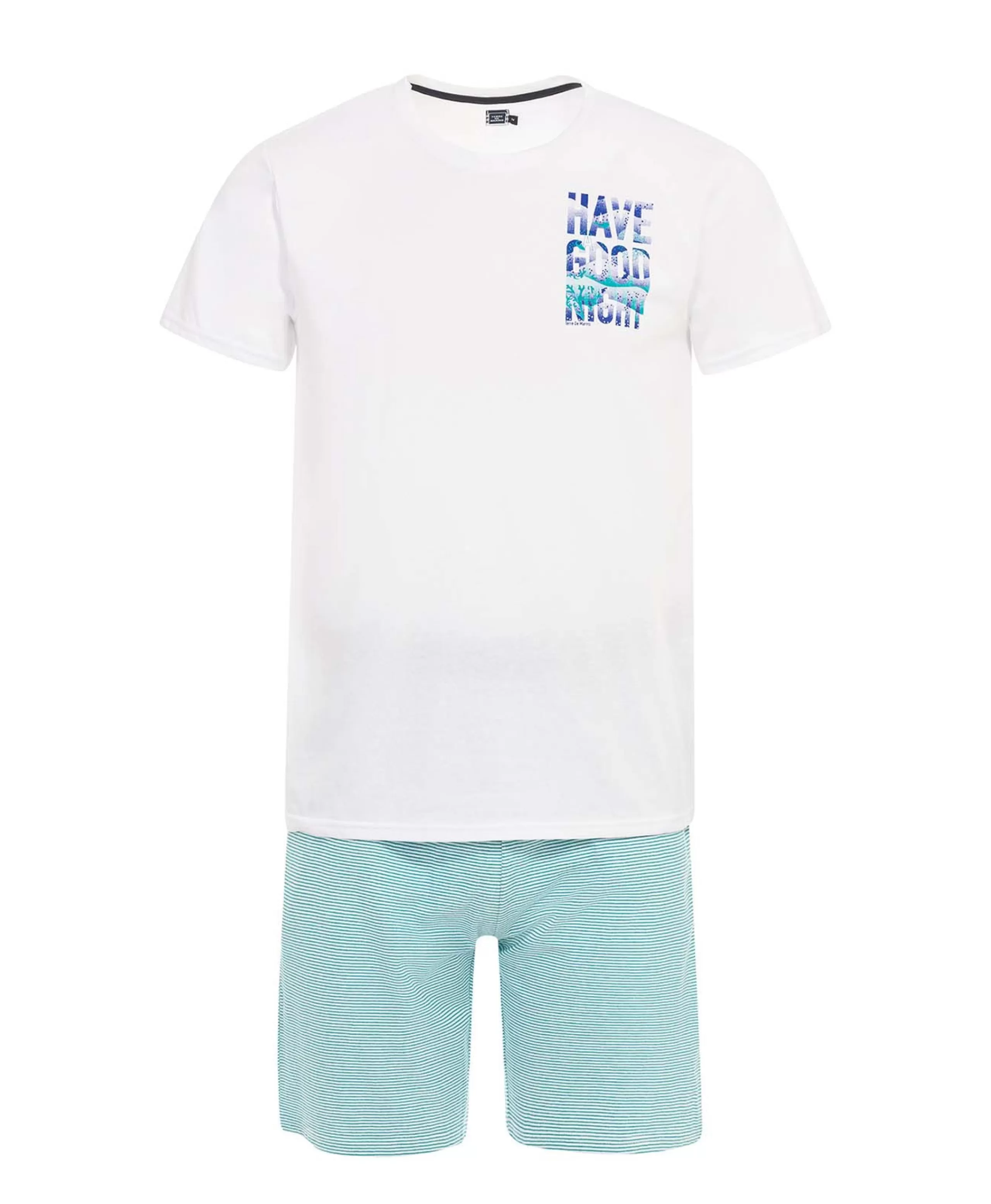 PYJAMA BLANC OPTIQUE NITOI*Terre de Marins Discount