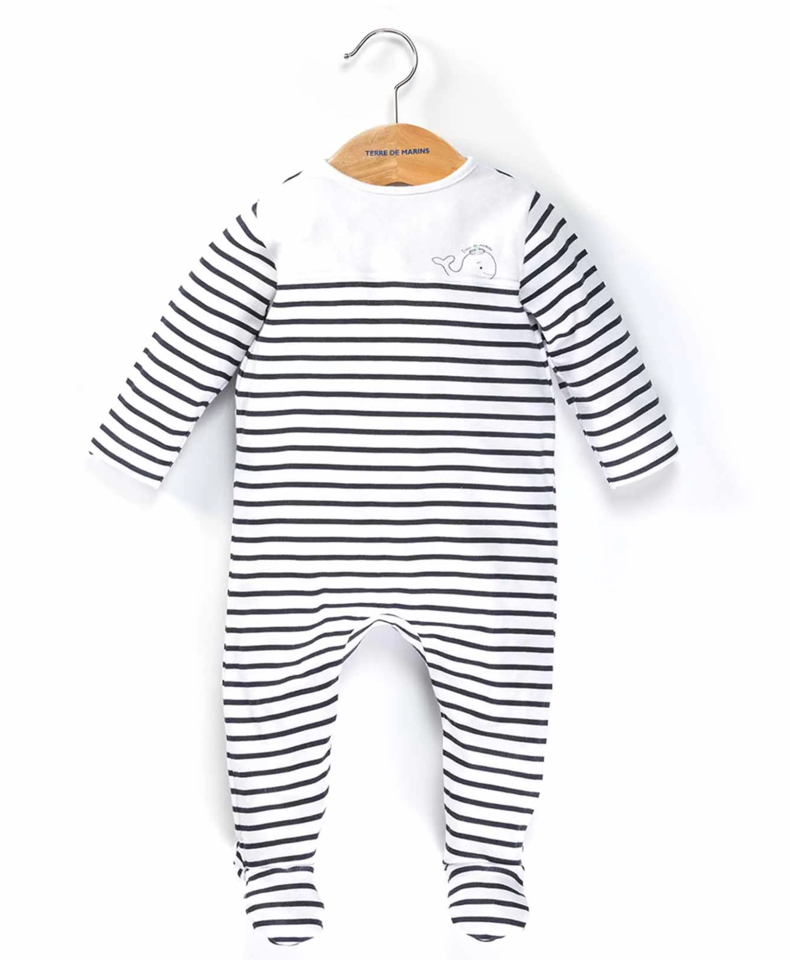 PYJAMA FOND NATUREL RAYE INDIGO NYJAMA*Terre de Marins Online