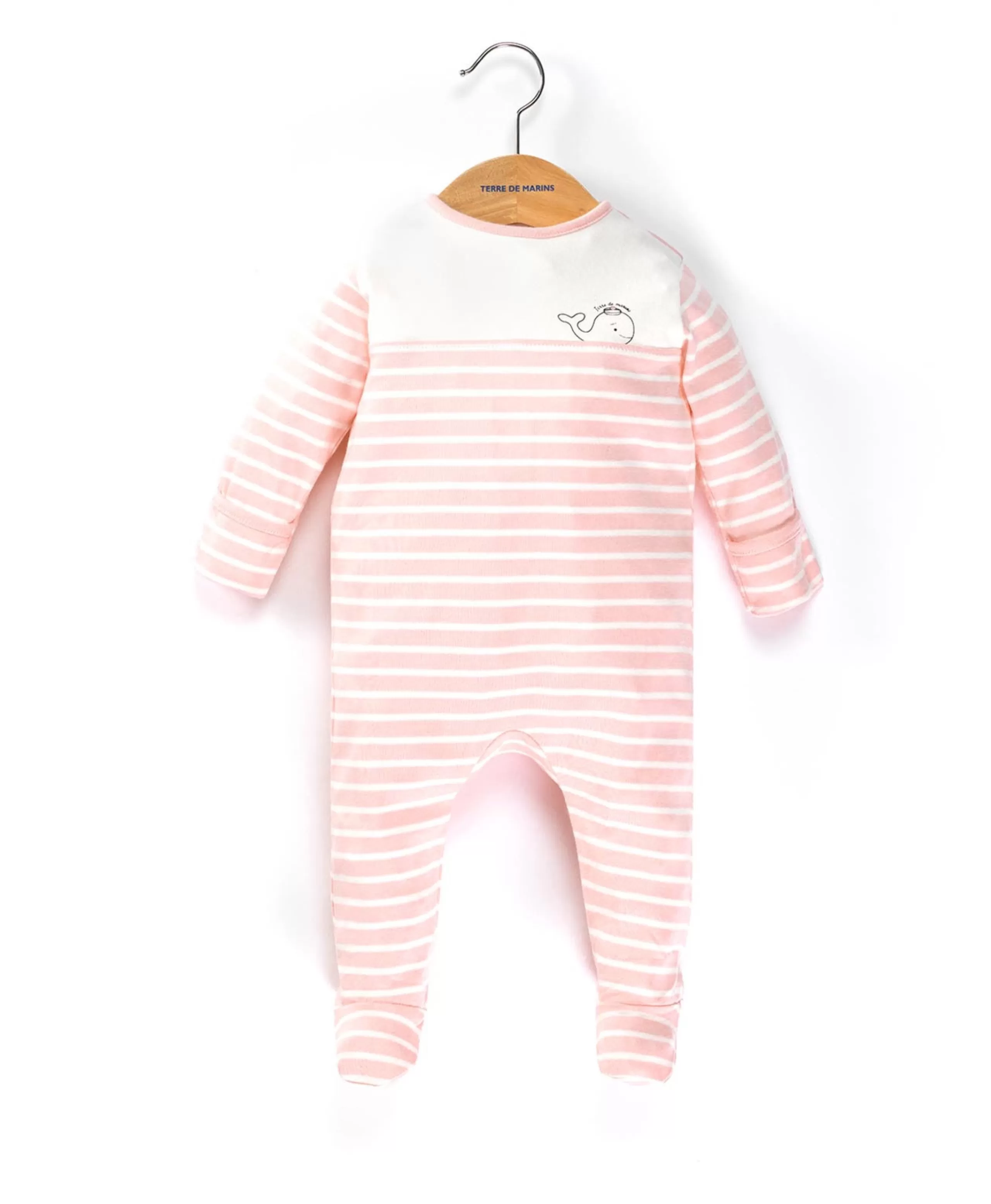 PYJAMA FOND ROSE RAYE NATUREL NYJAMA*Terre de Marins Best Sale